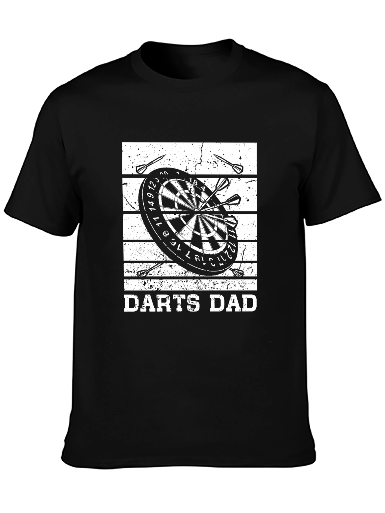 Darts Dad T-Shirt - Black Cotton Tee