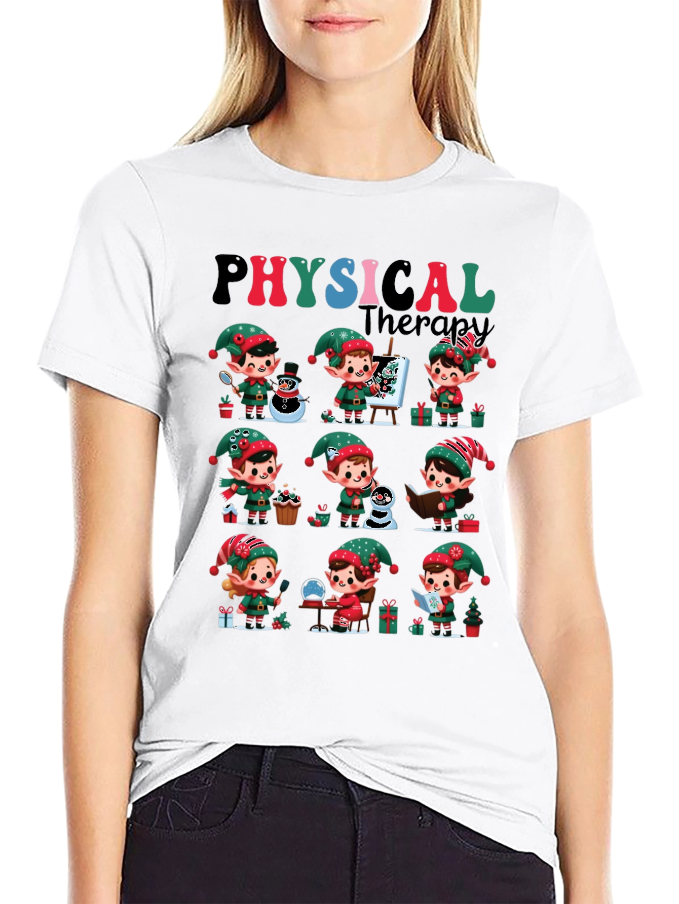 Physical Therapy Christmas Elf T-Shirt
