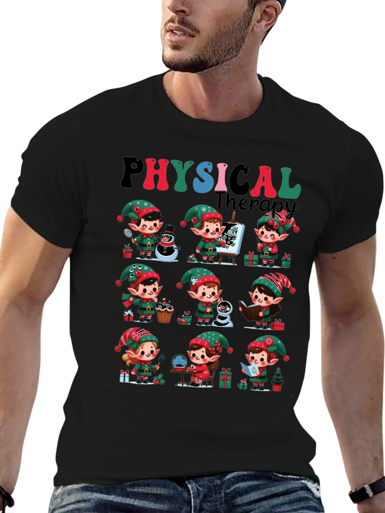 Physical Therapy Christmas Elf T-Shirt