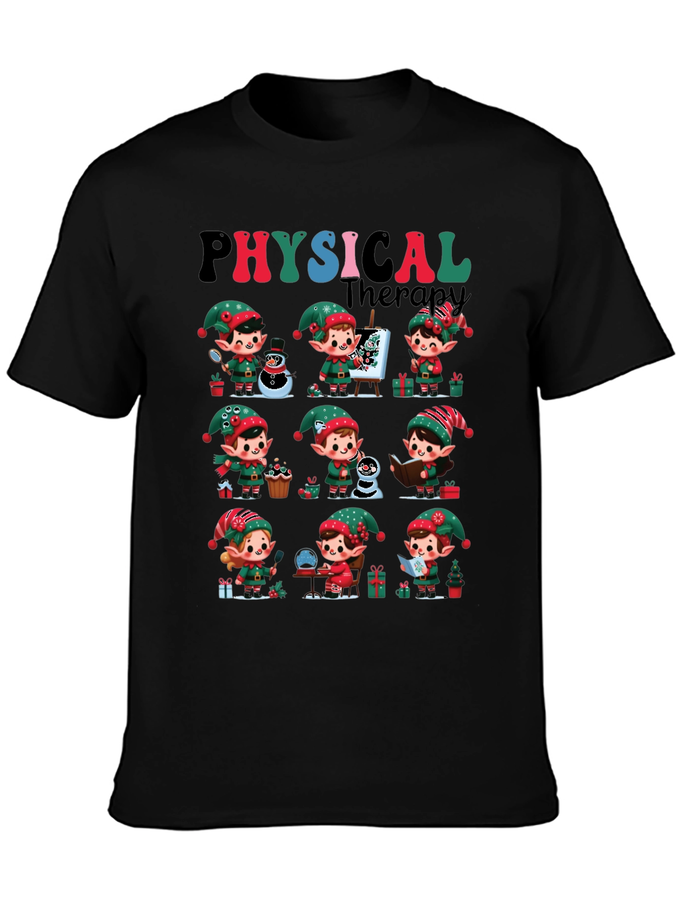 Physical Therapy Christmas Elf T-Shirt