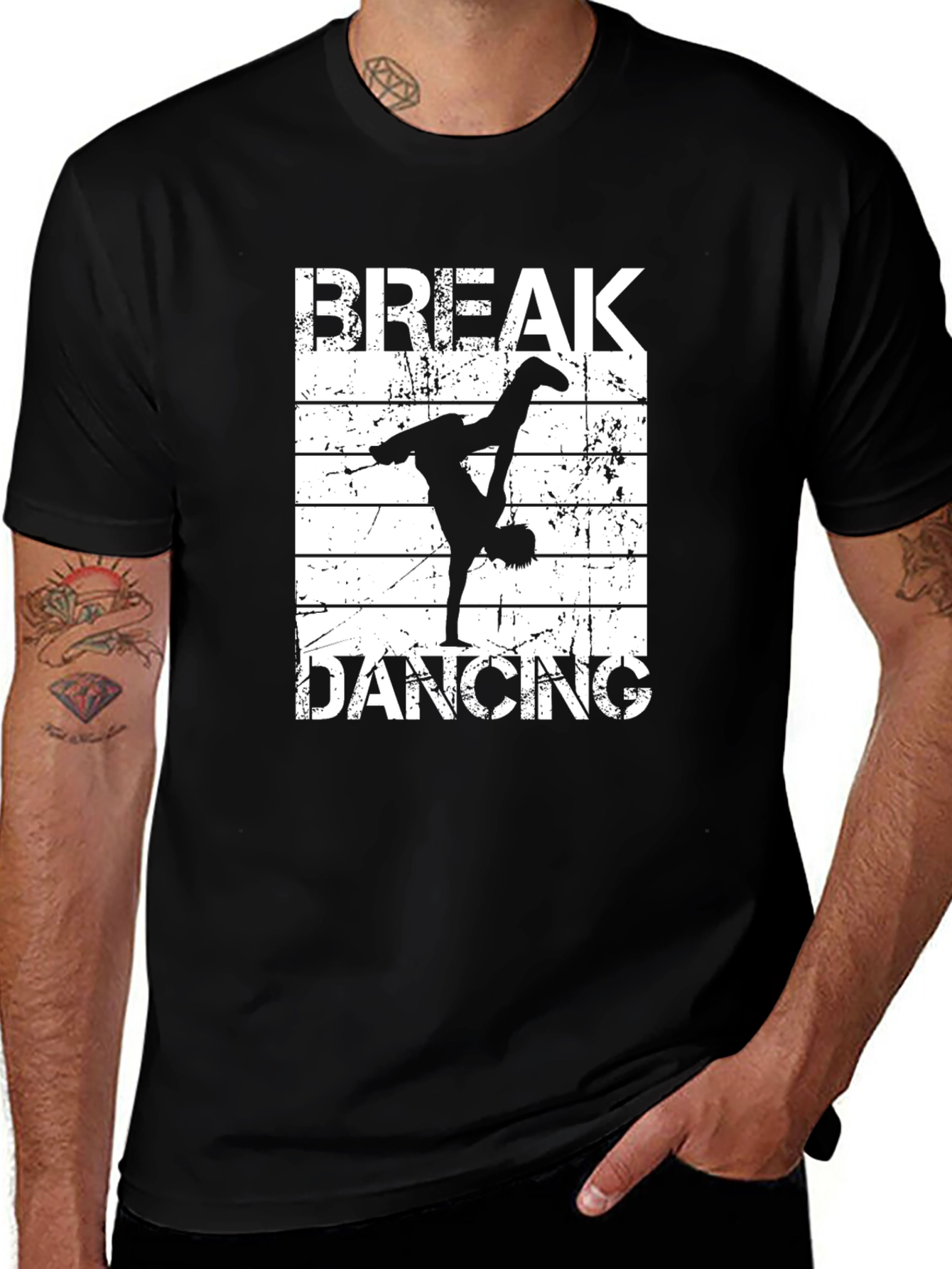 Break Dancing Black T-Shirt - Street Style Tee