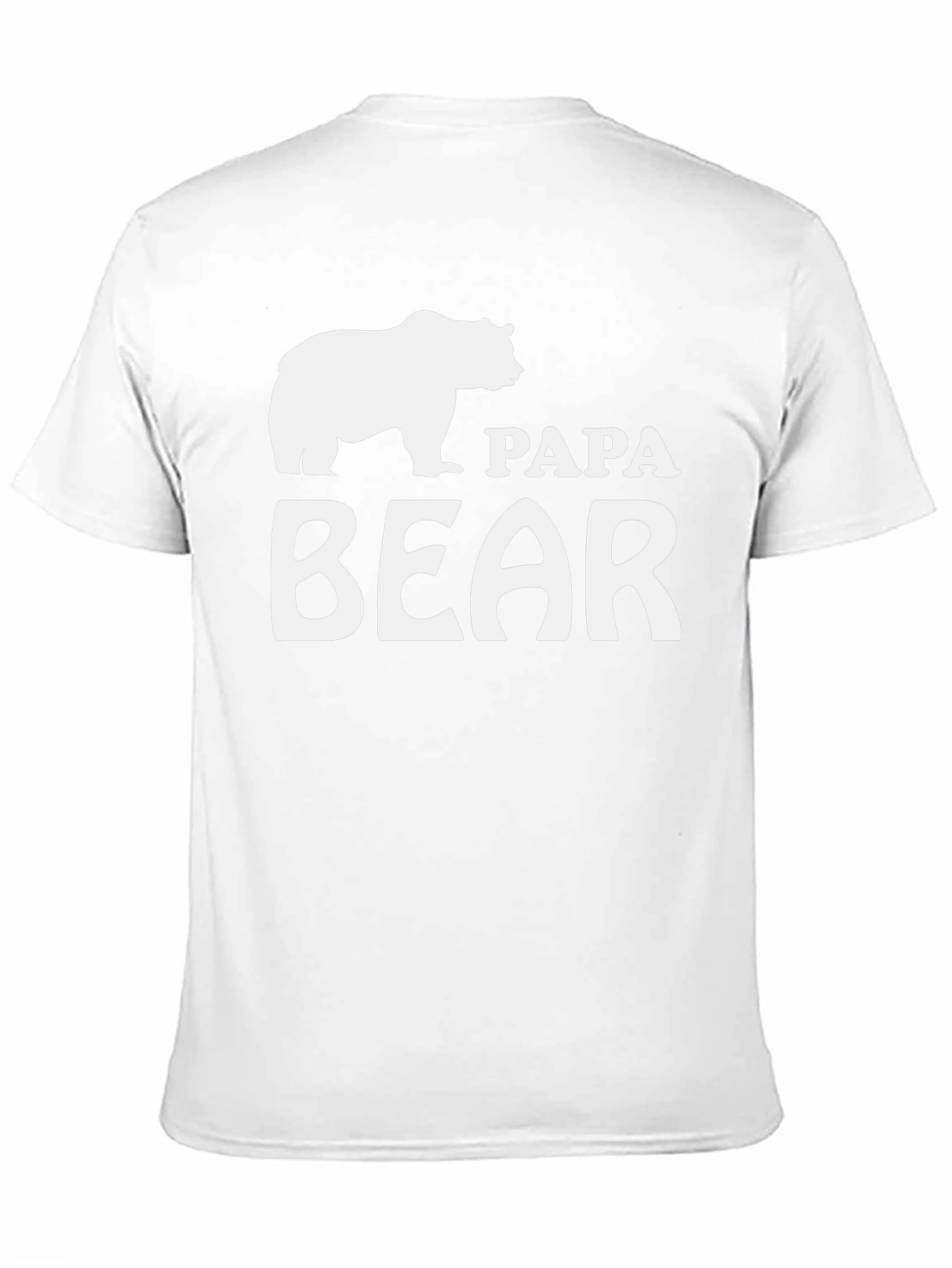 Papa Bear T-Shirt - Mens Black Crew Neck Tee