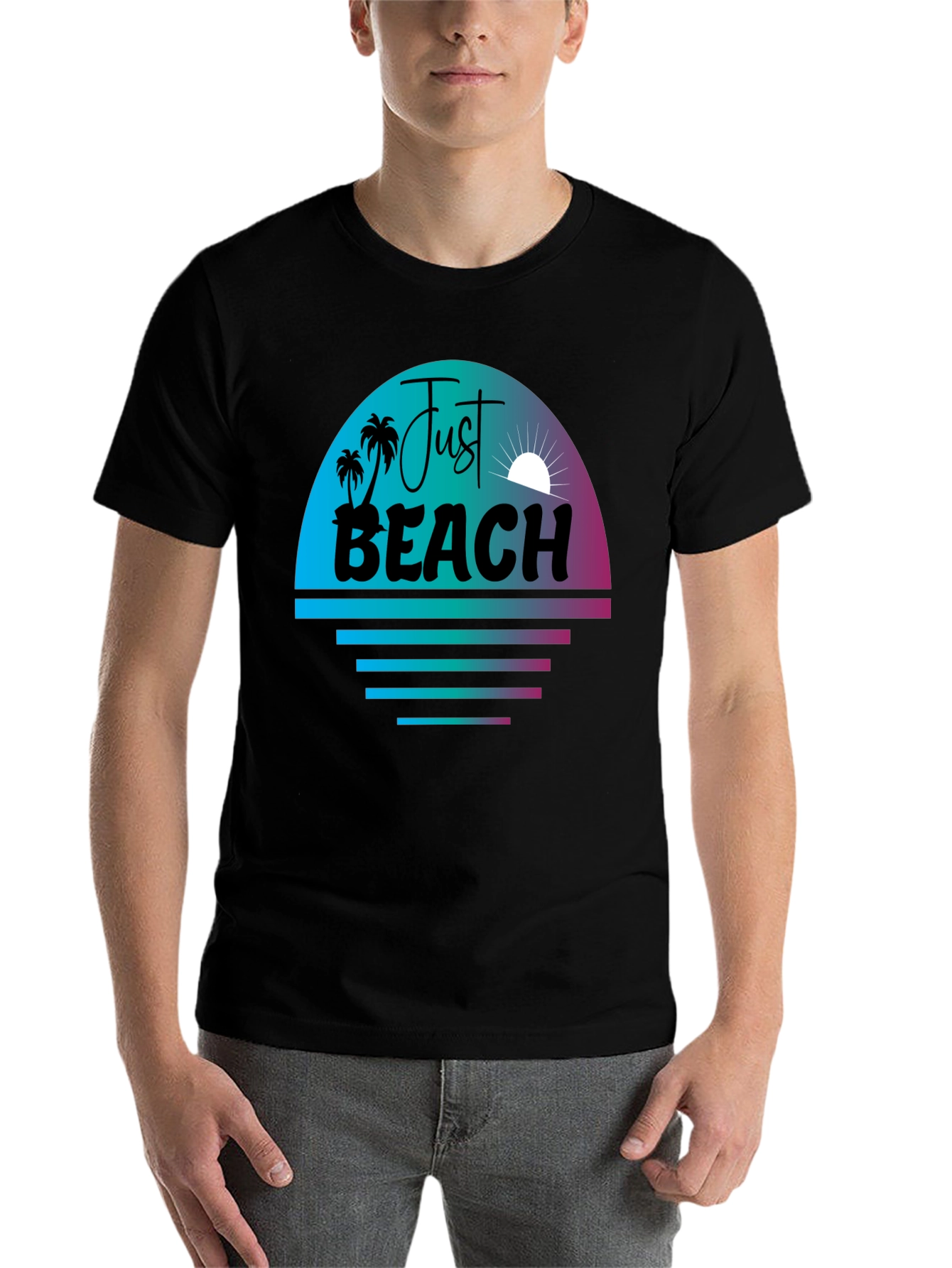 Just Beach Graphic Tee - Summer Vibes