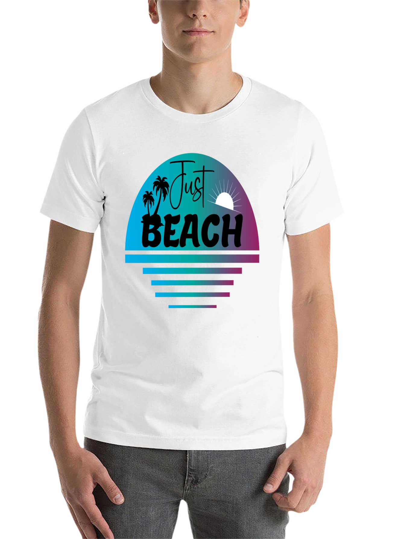 Just Beach Graphic Tee - Summer Vibes