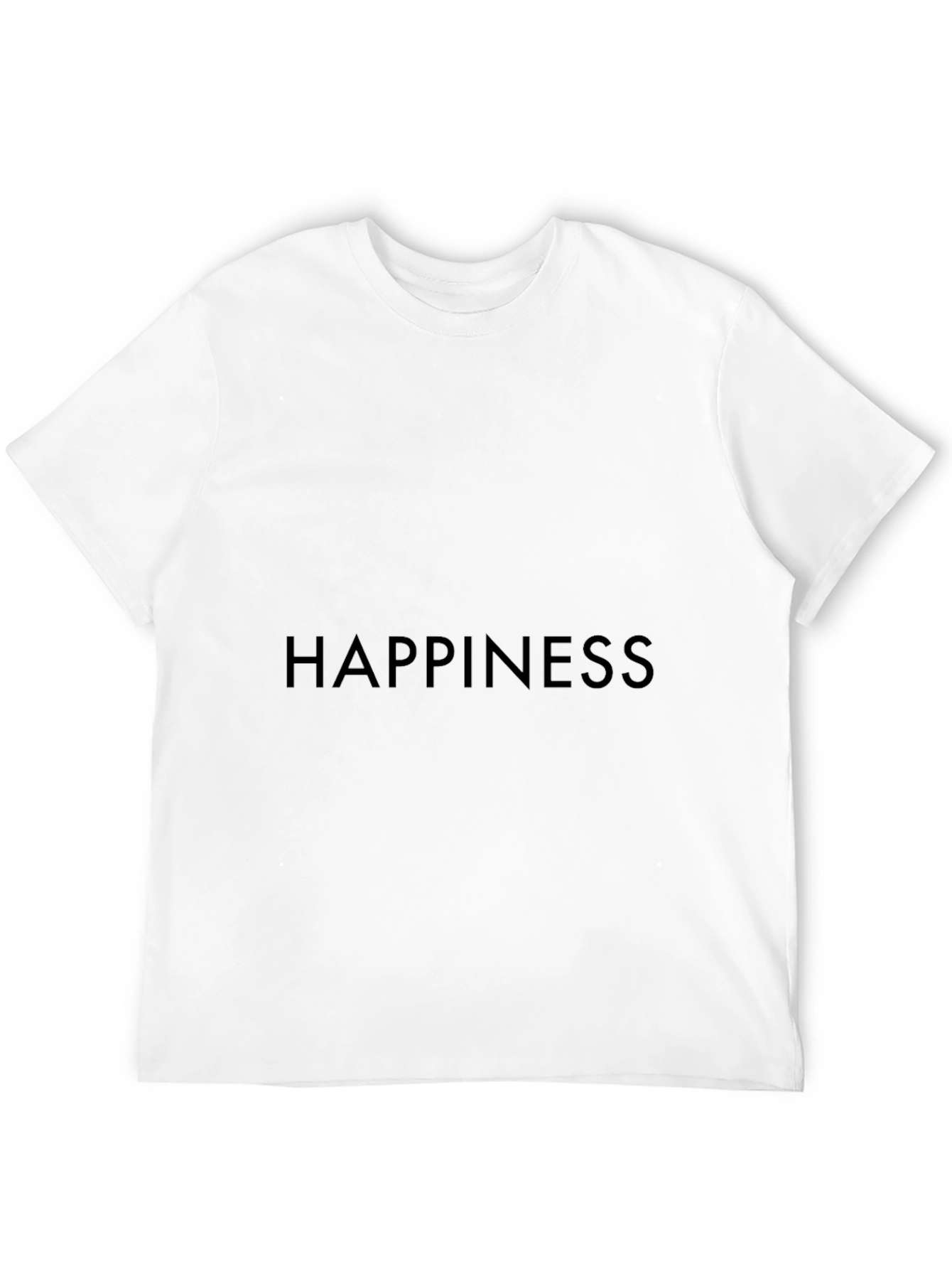 Happiness Graphic Tee - Classic Black Comfort