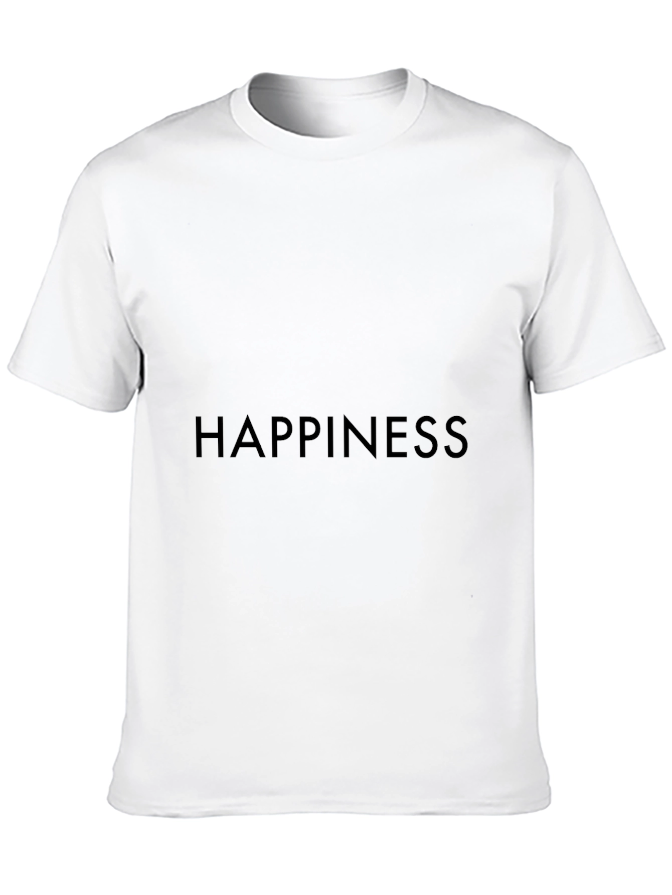 Happiness Graphic Tee - Classic Black Comfort