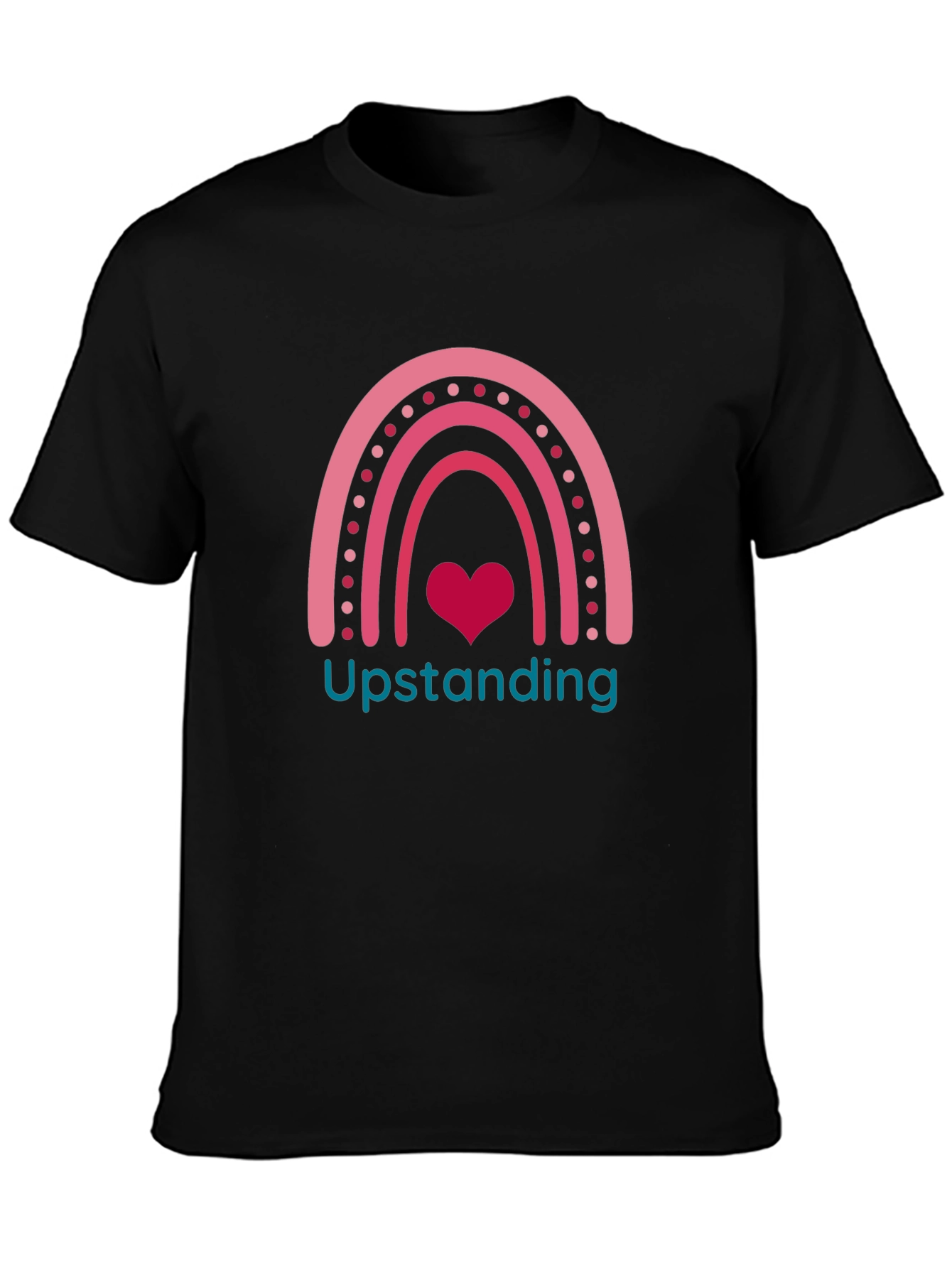 Upstanding Rainbow Heart Graphic Tee