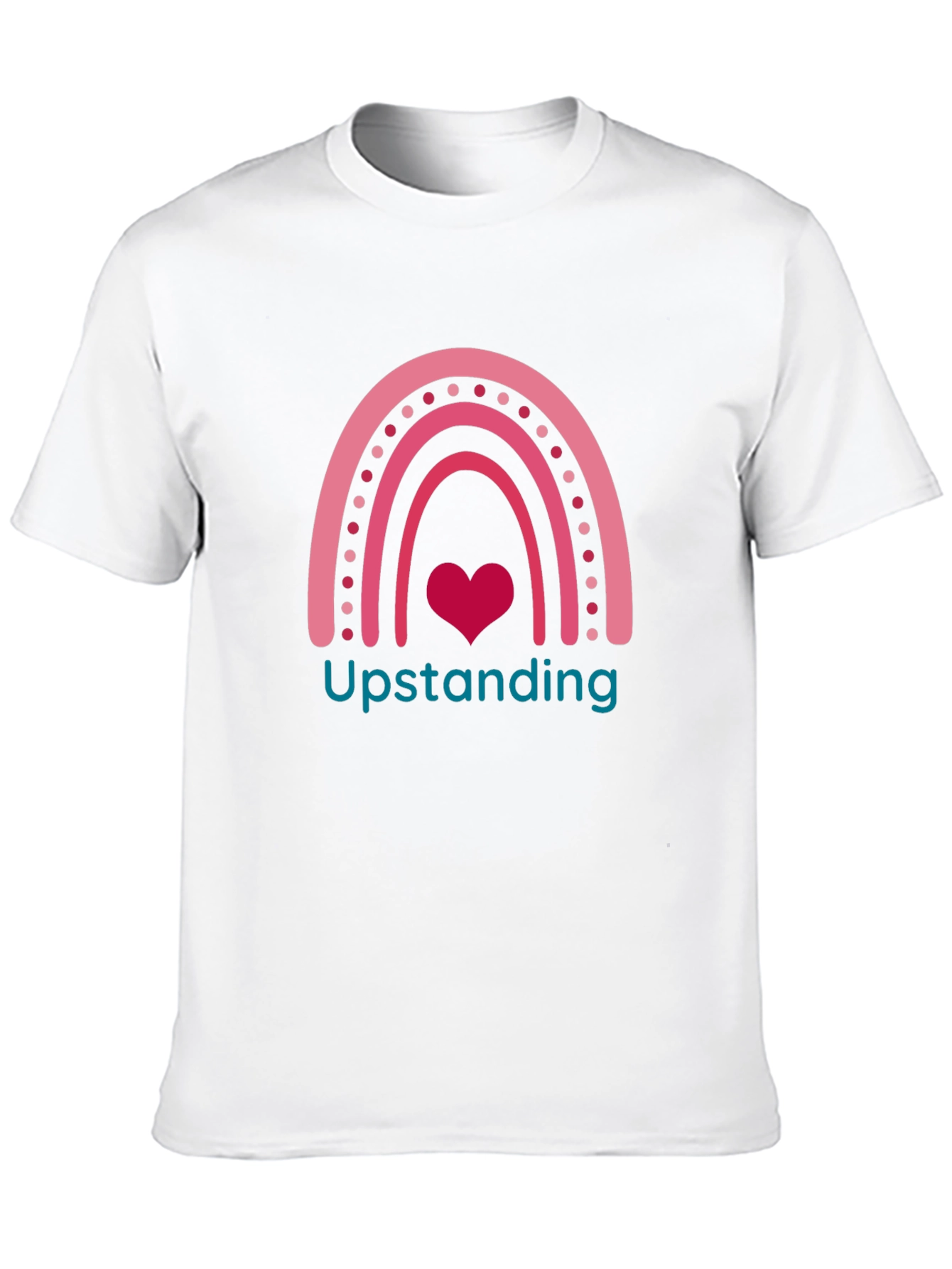 Upstanding Rainbow Heart Graphic Tee