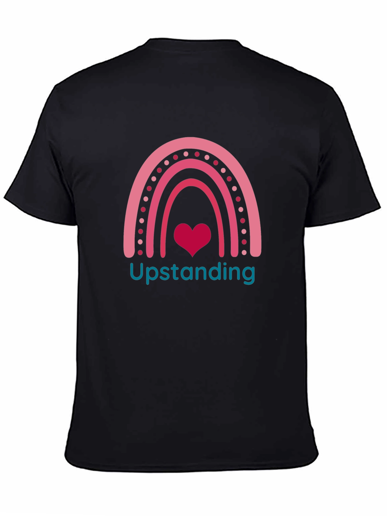 Upstanding Rainbow Heart Graphic Tee