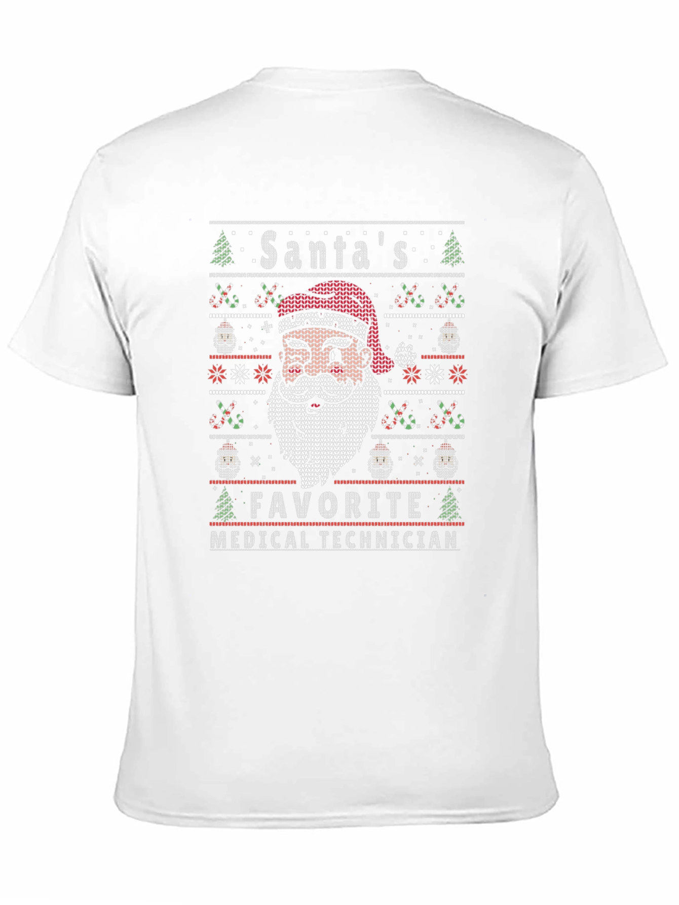 Santas Favorite Medical Technician Ugly Christmas Sweater T-Shirt