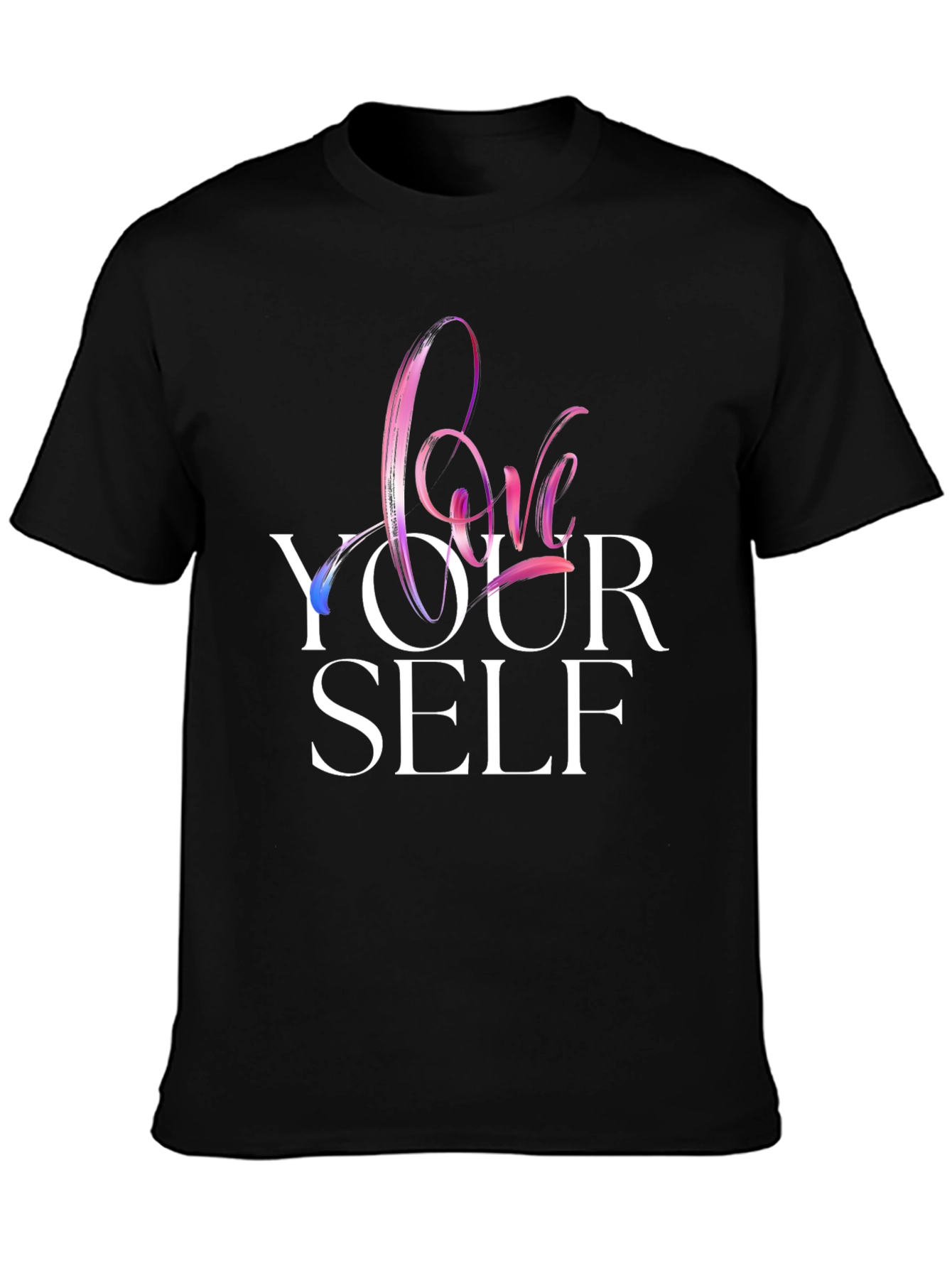 Love Yourself Graphic T-Shirt - Black