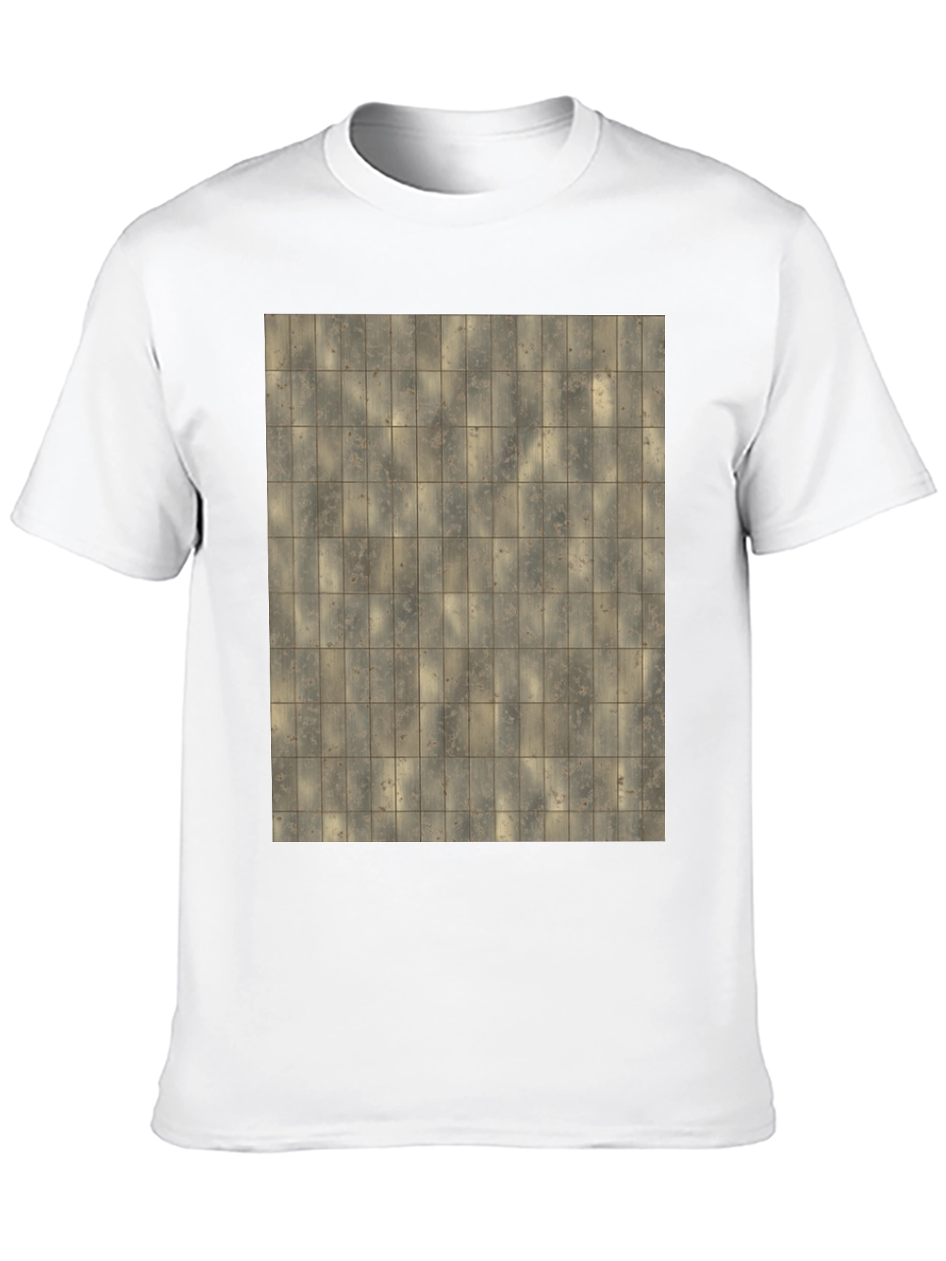 Tiled Pattern Graphic T-Shirt