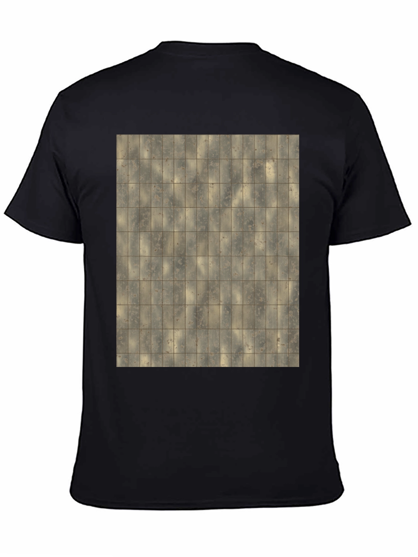 Tiled Pattern Graphic T-Shirt