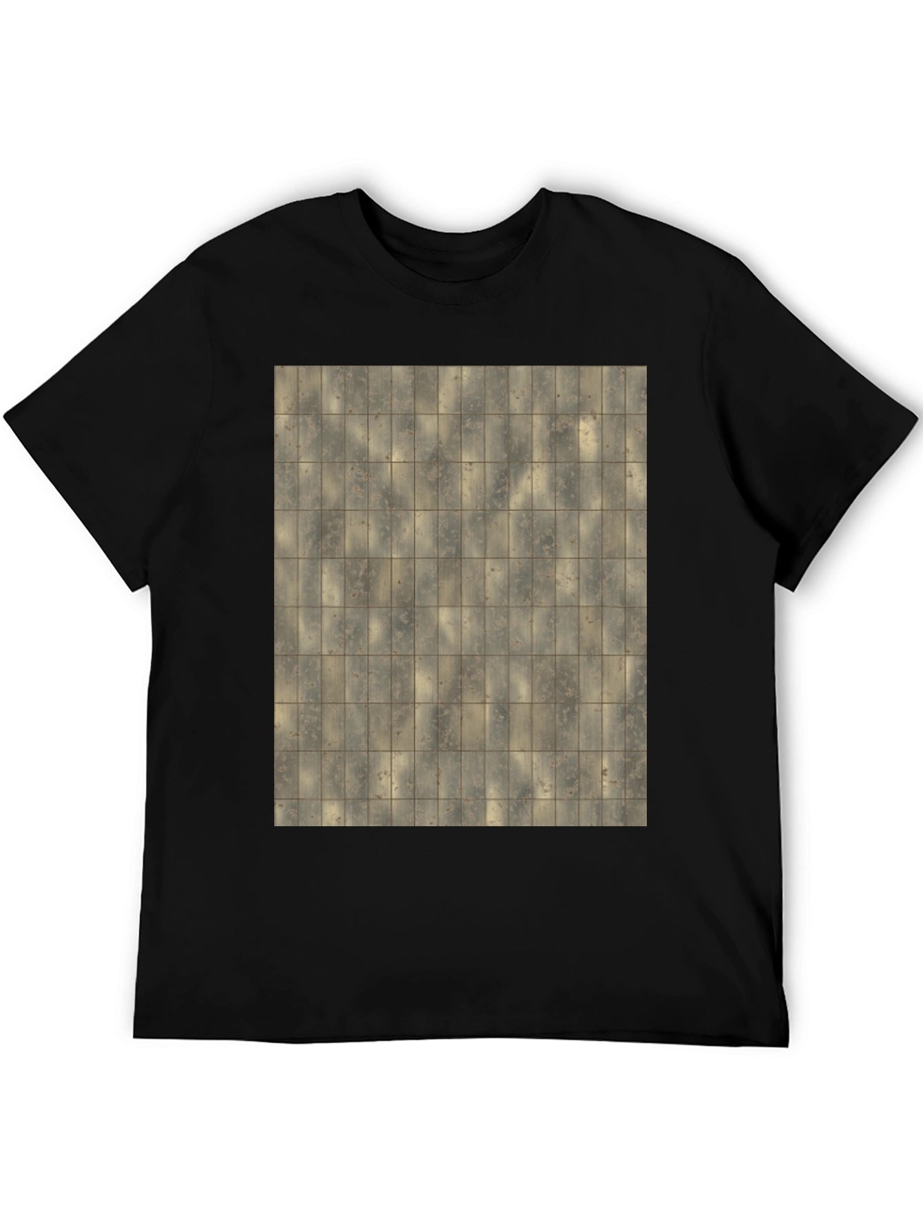 Tiled Pattern Graphic T-Shirt