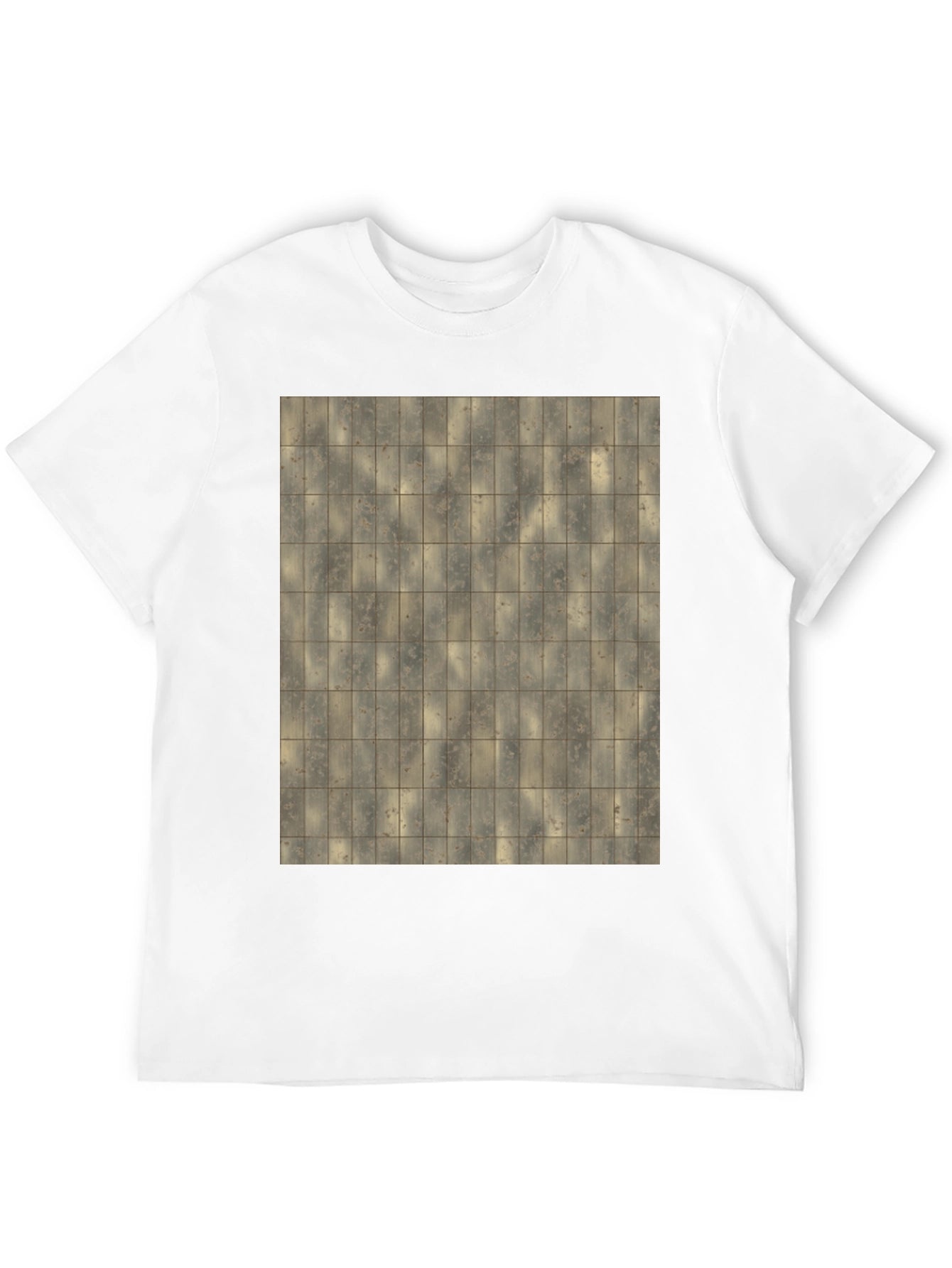 Tiled Pattern Graphic T-Shirt