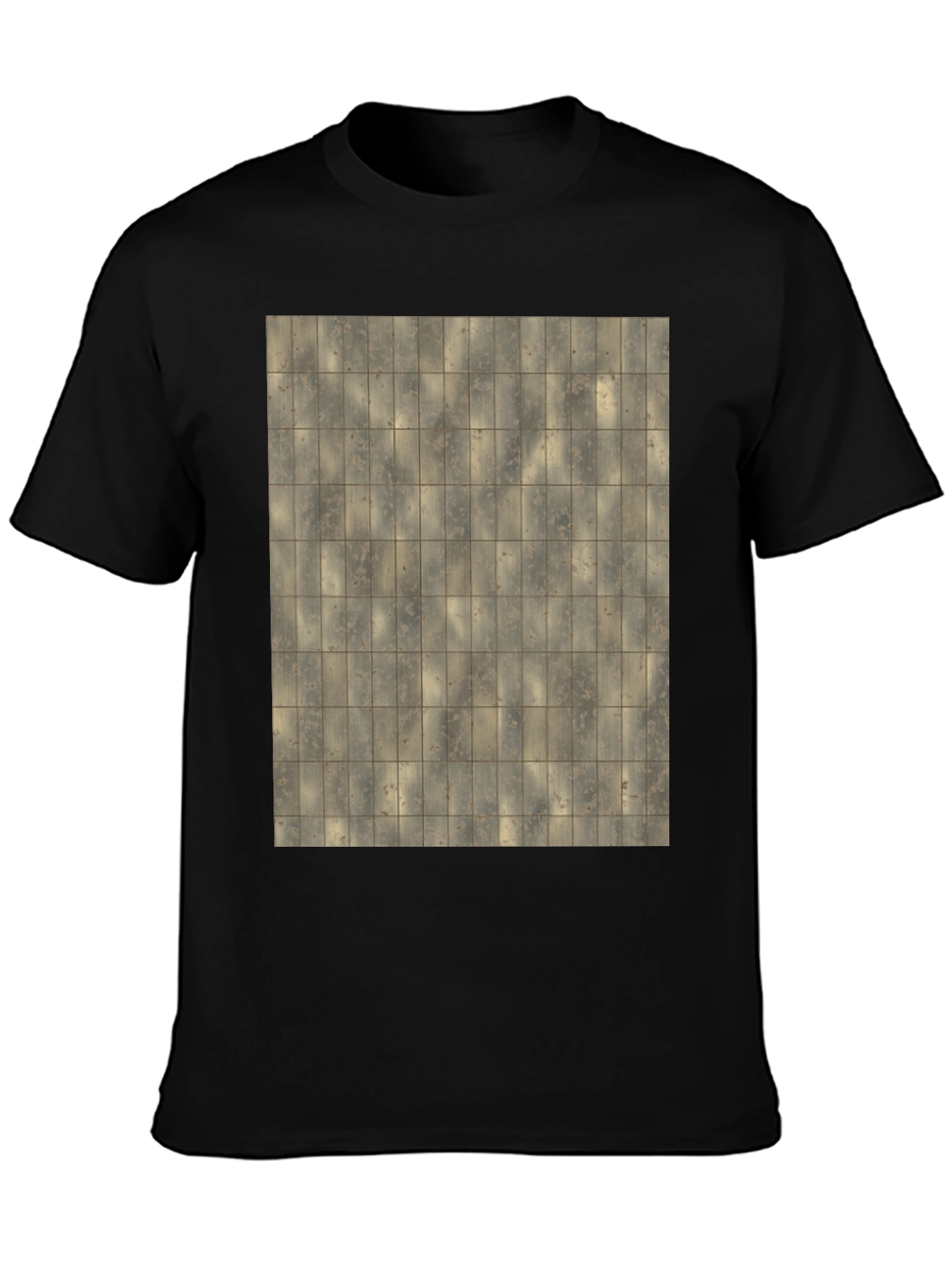 Tiled Pattern Graphic T-Shirt