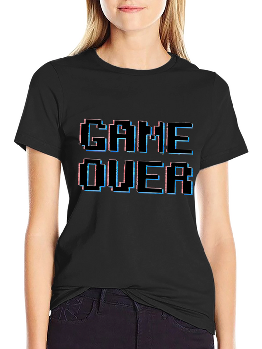 Game Over Pixelated T-Shirt - Gamer Style