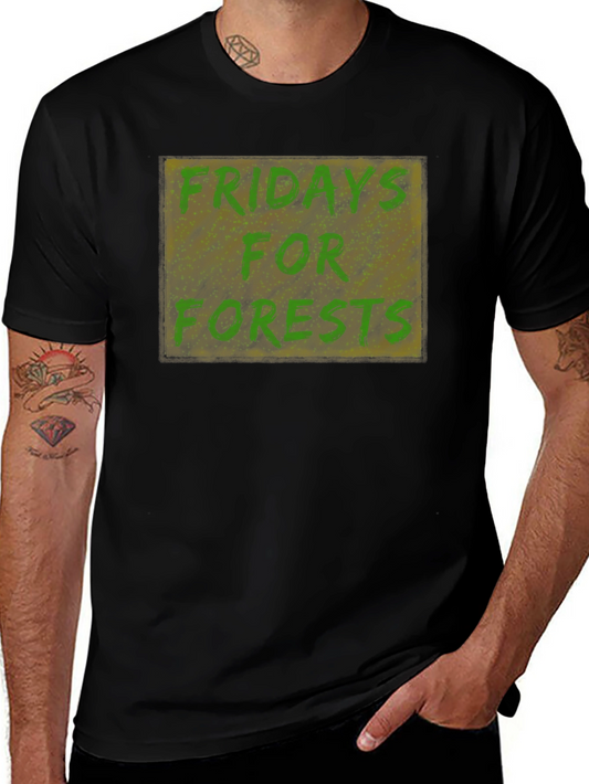 Fridays for Forests Graphic T-Shirt - Black