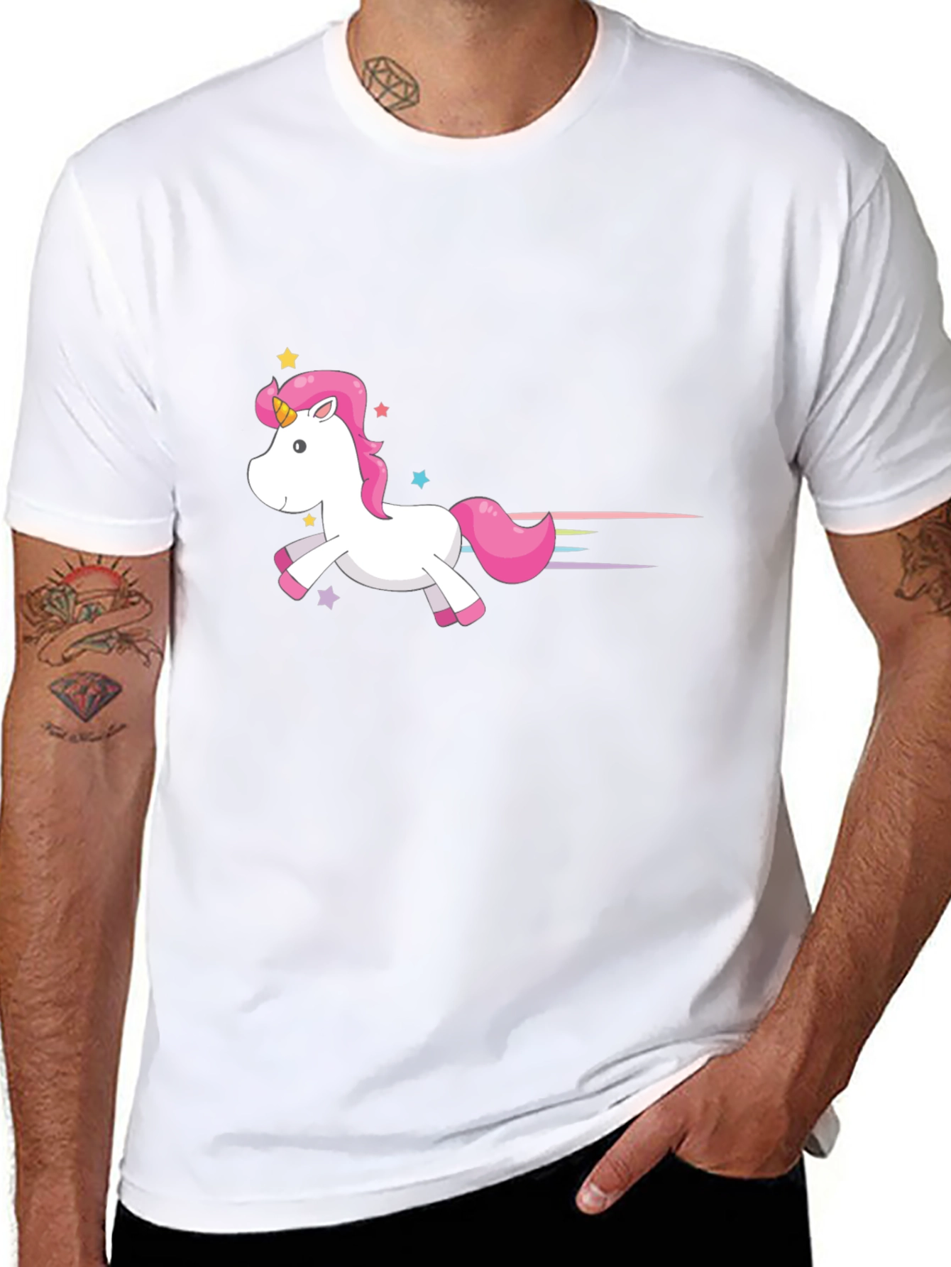Unicorn Graphic Tee - Black