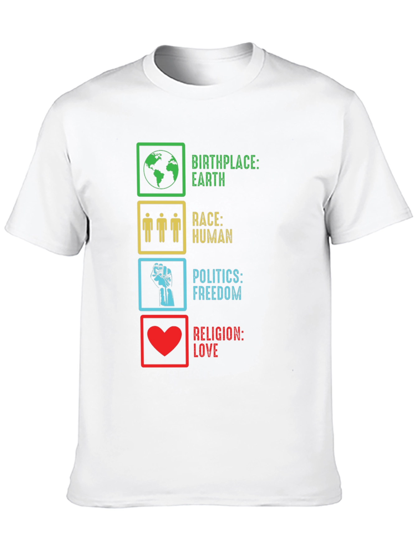 Birthplace Earth Race Human T-Shirt