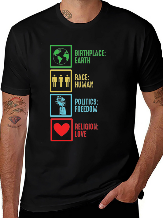 Birthplace Earth Race Human T-Shirt