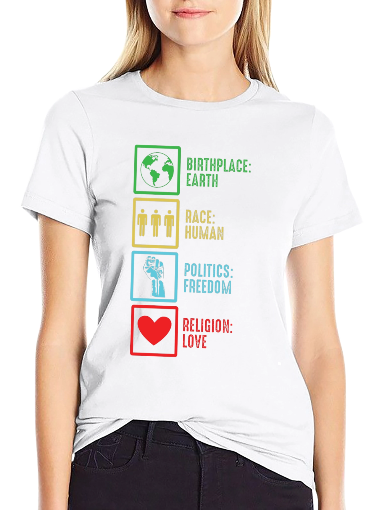 Birthplace Earth Race Human T-Shirt