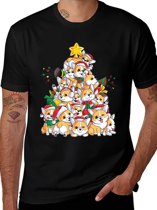 Corgi Christmas Tree T-Shirt