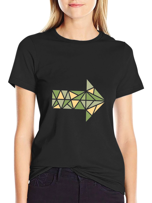 Geometric Arrow Graphic T-Shirt