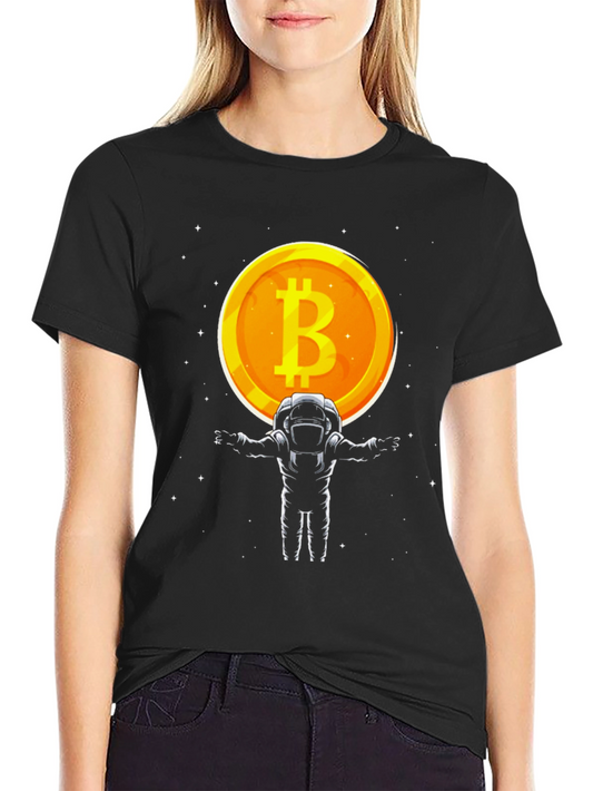 Bitcoin Astronaut T-Shirt - Crypto Space Tee
