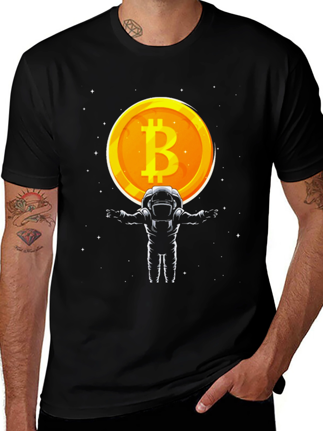 Bitcoin Astronaut T-Shirt - Crypto Space Tee