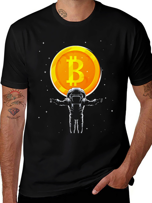 Bitcoin Astronaut T-Shirt - Crypto Space Tee
