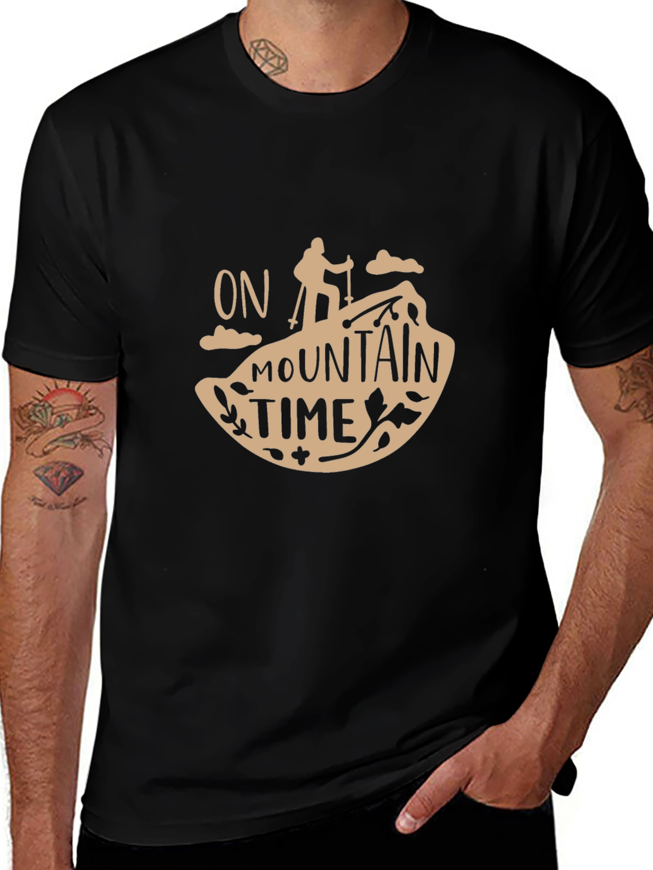 On Mountain Time T-Shirt - Hiking Adventure Tee