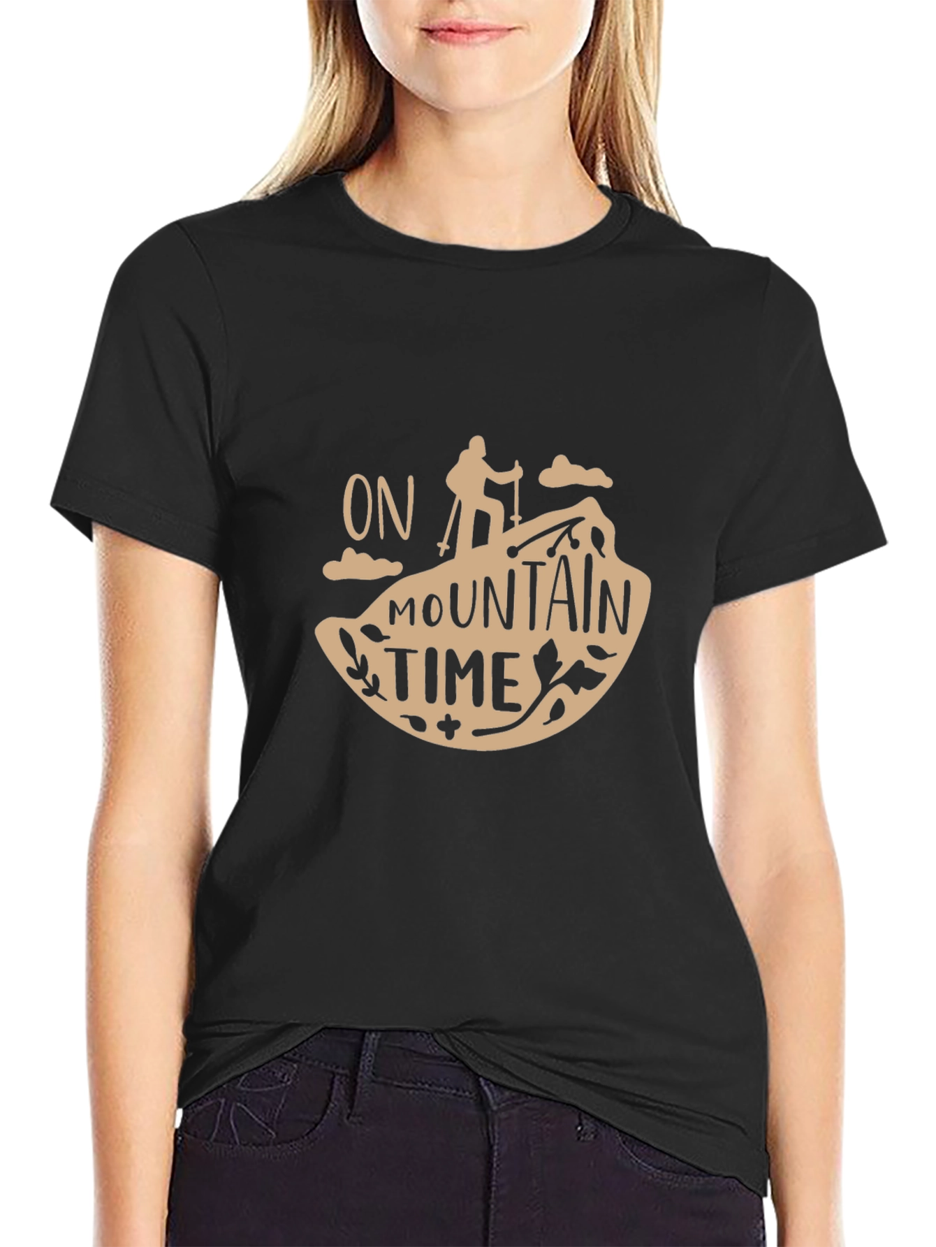 On Mountain Time T-Shirt - Hiking Adventure Tee