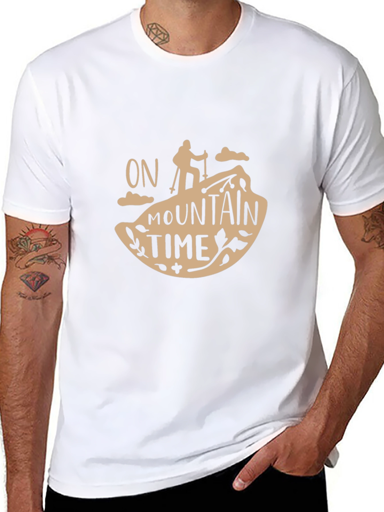 On Mountain Time T-Shirt - Hiking Adventure Tee