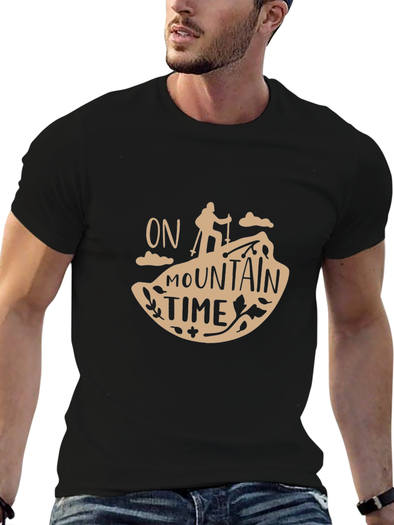 On Mountain Time T-Shirt - Hiking Adventure Tee