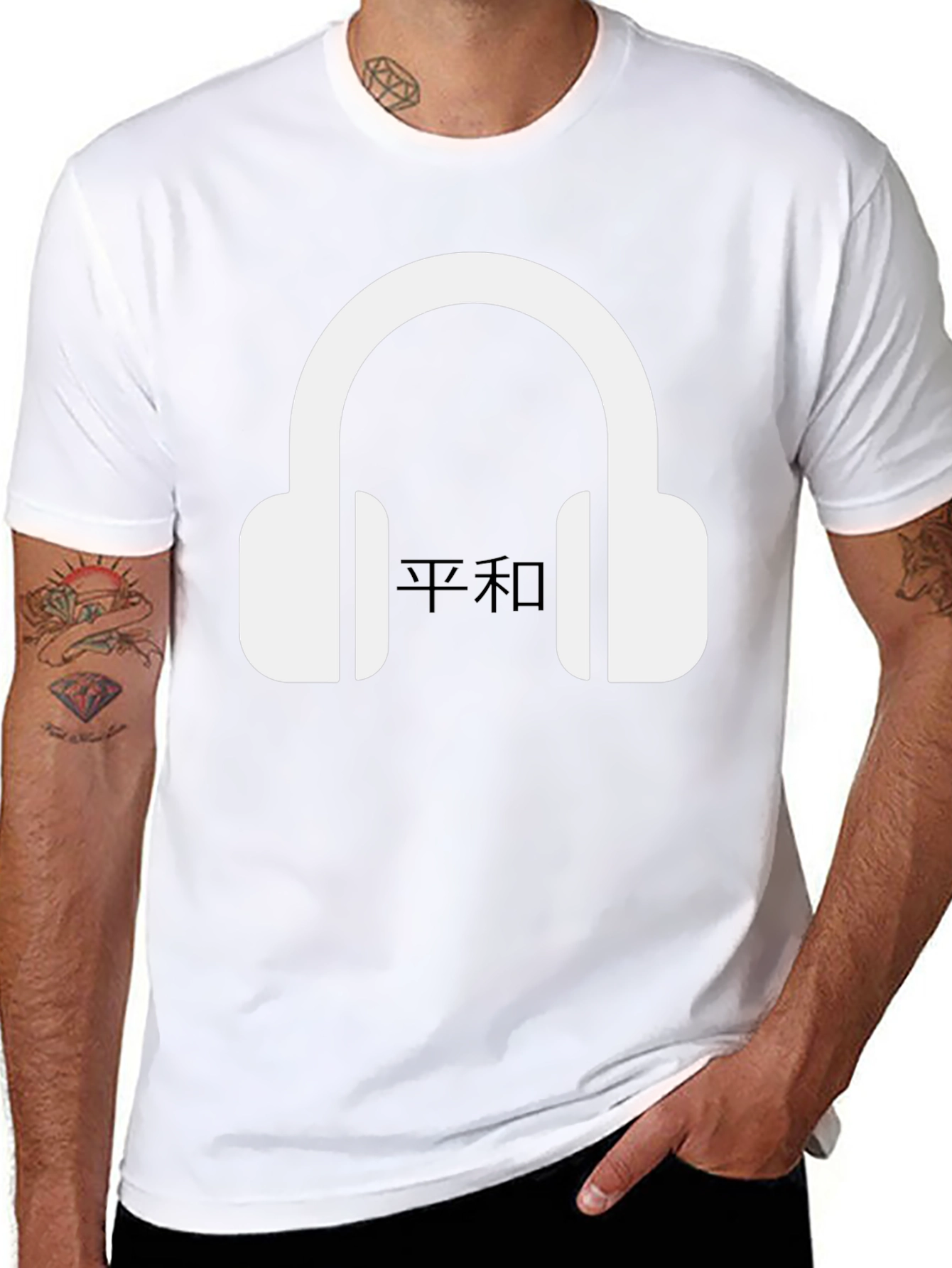 Peaceful Headphones Graphic Tee