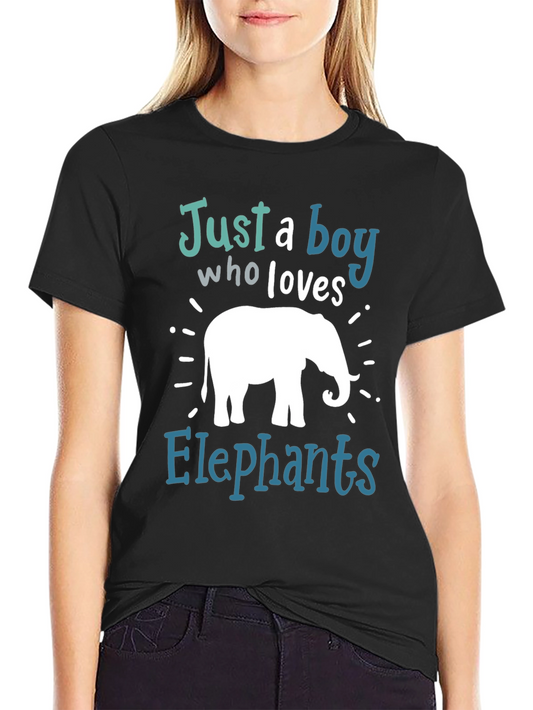Boys Elephant Lover Graphic T-Shirt
