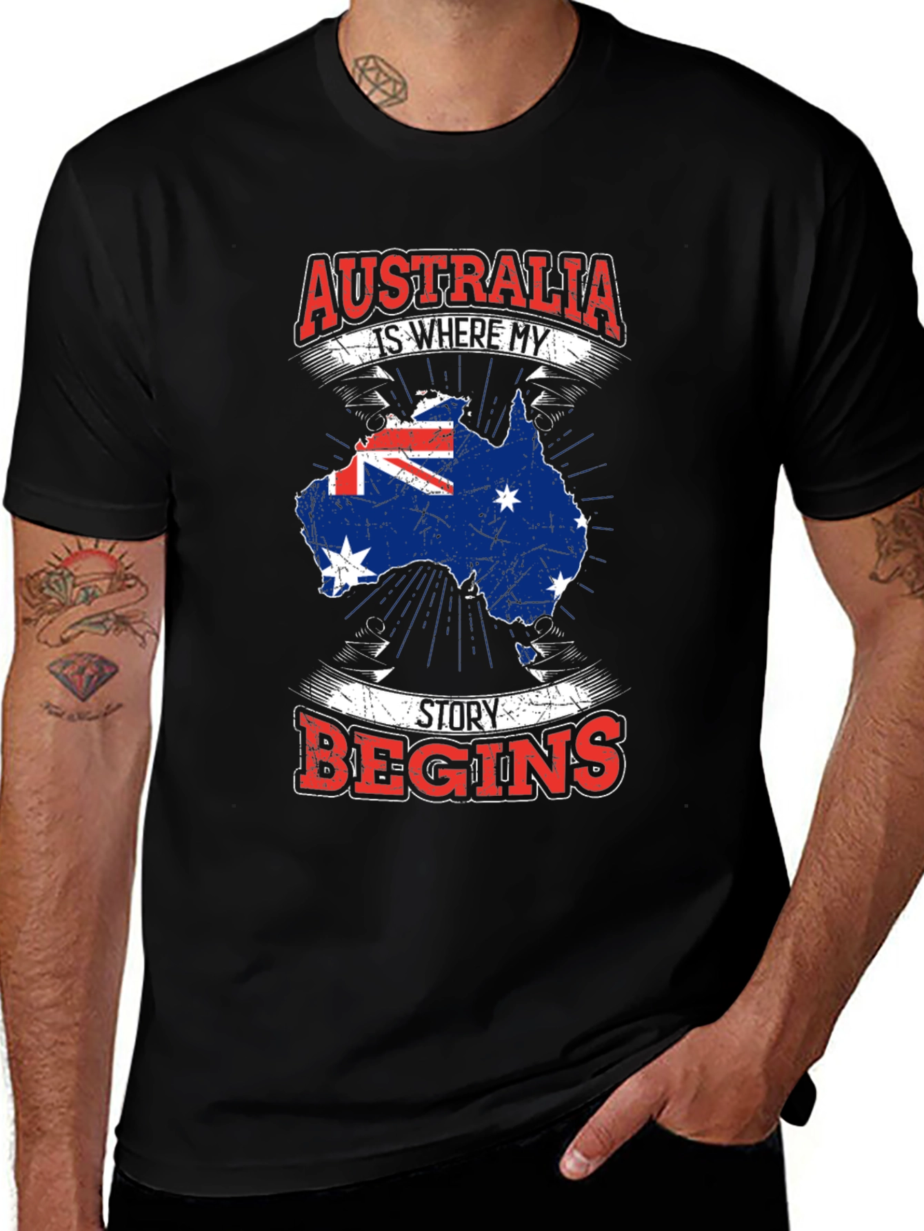 Australia Story Begins Graphic Tee