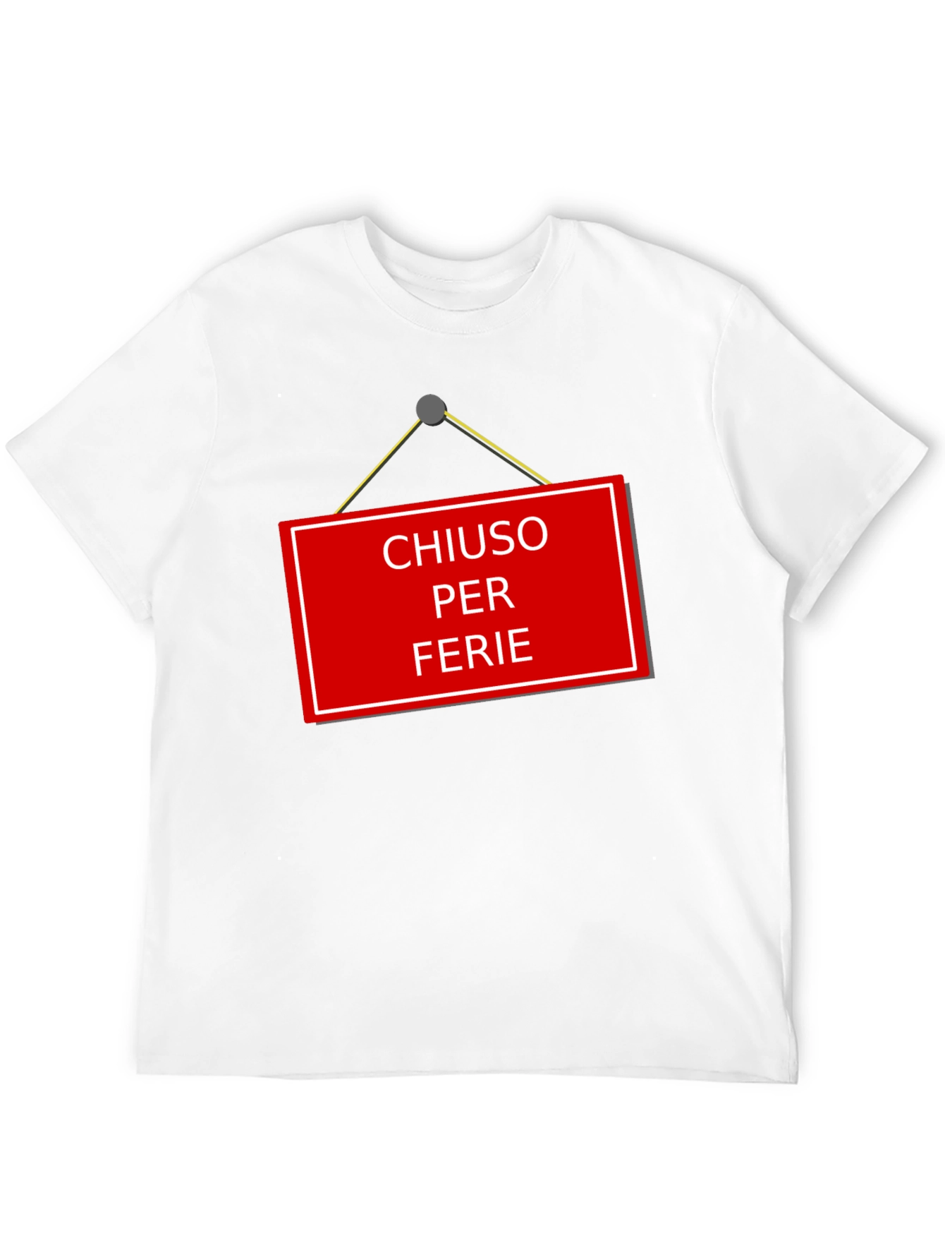 Chiuso Per Ferie T-Shirt - Italian Holiday Novelty Tee