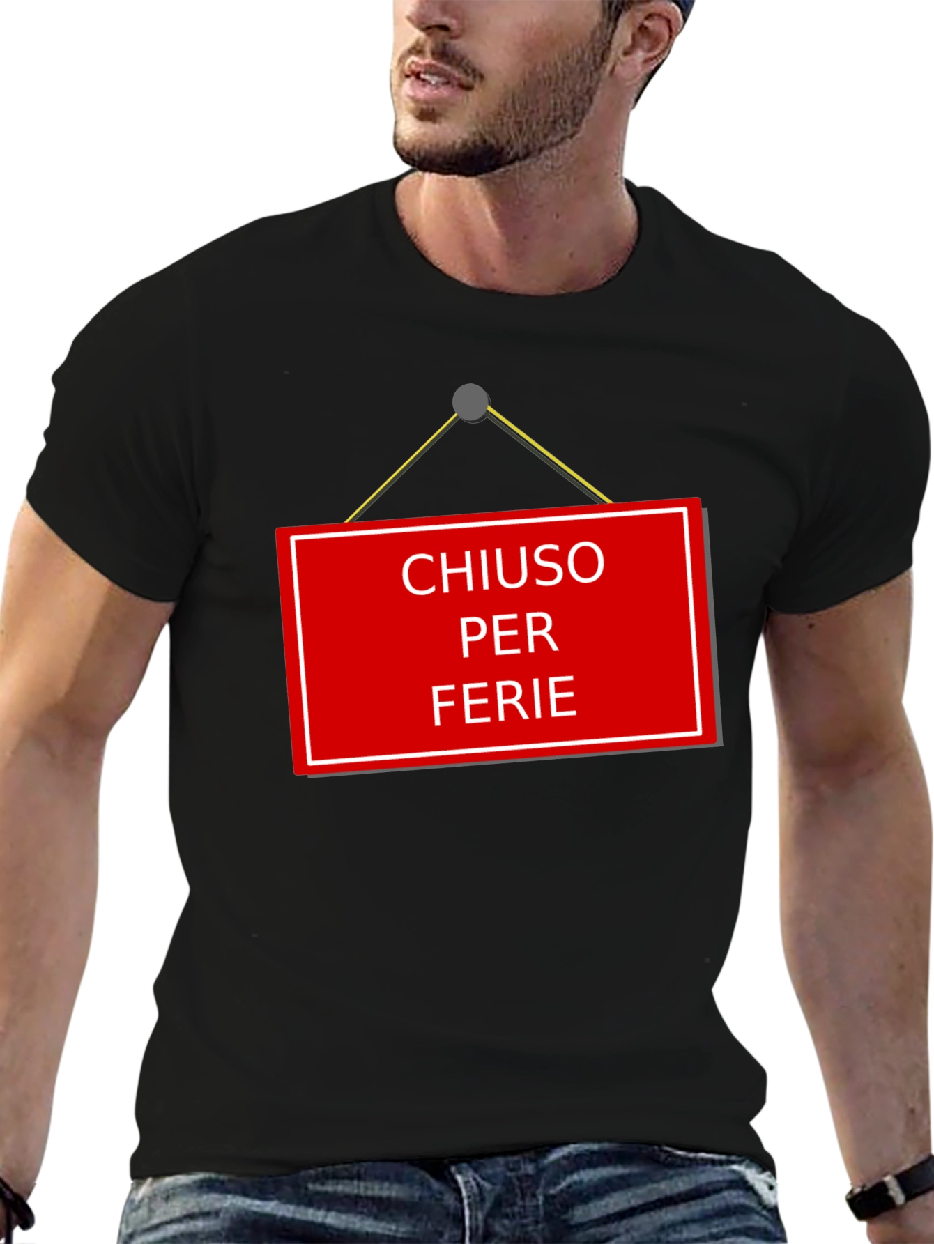 Chiuso Per Ferie T-Shirt - Italian Holiday Novelty Tee