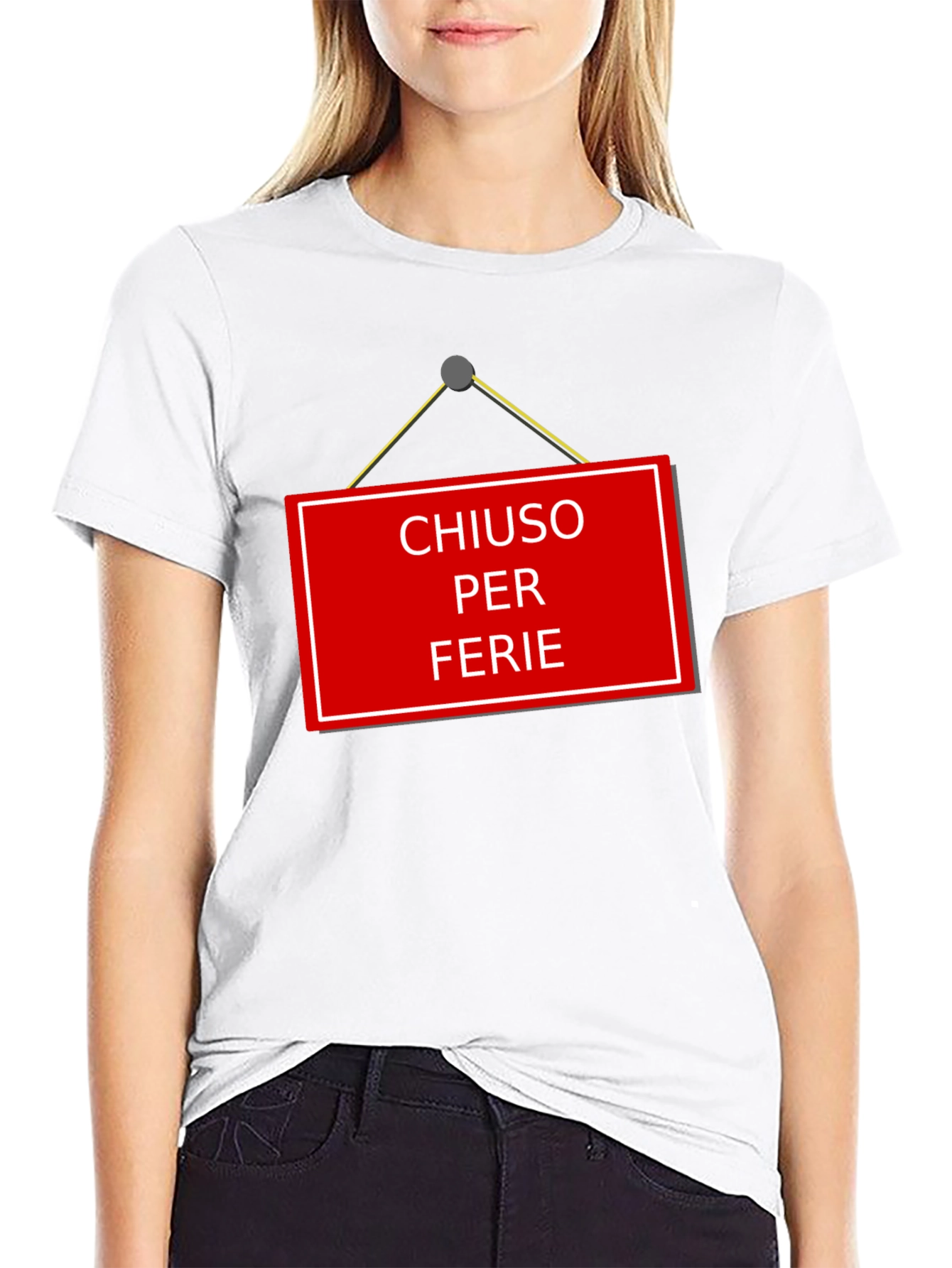 Chiuso Per Ferie T-Shirt - Italian Holiday Novelty Tee