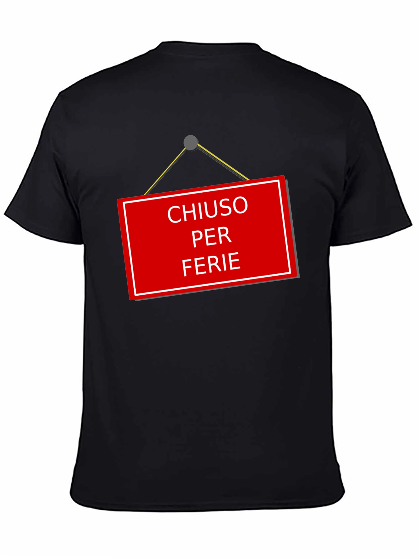Chiuso Per Ferie T-Shirt - Italian Holiday Novelty Tee