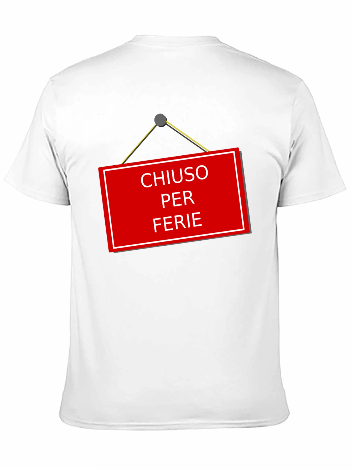 Chiuso Per Ferie T-Shirt - Italian Holiday Novelty Tee