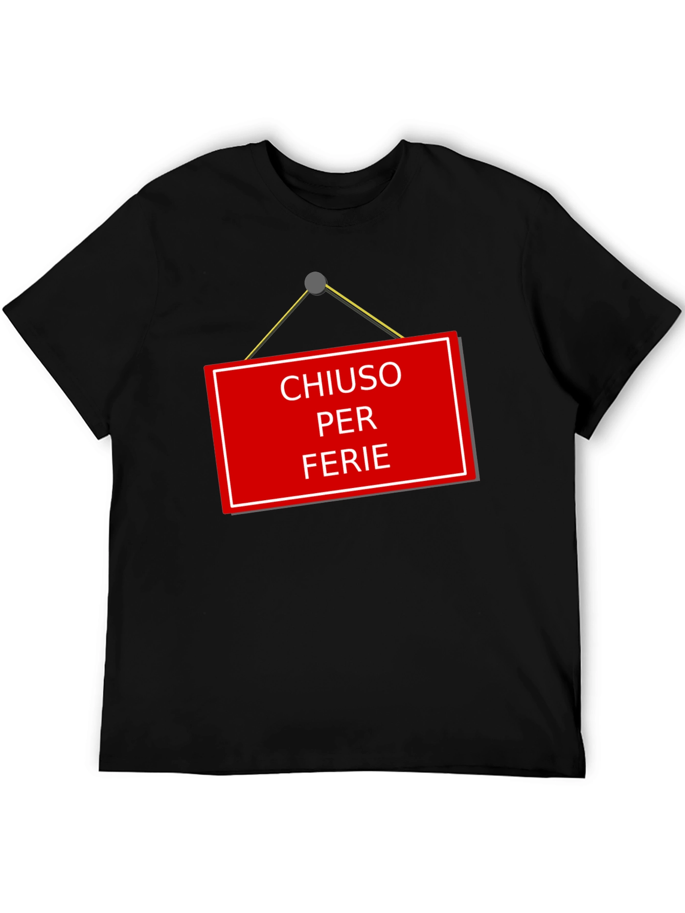 Chiuso Per Ferie T-Shirt - Italian Holiday Novelty Tee