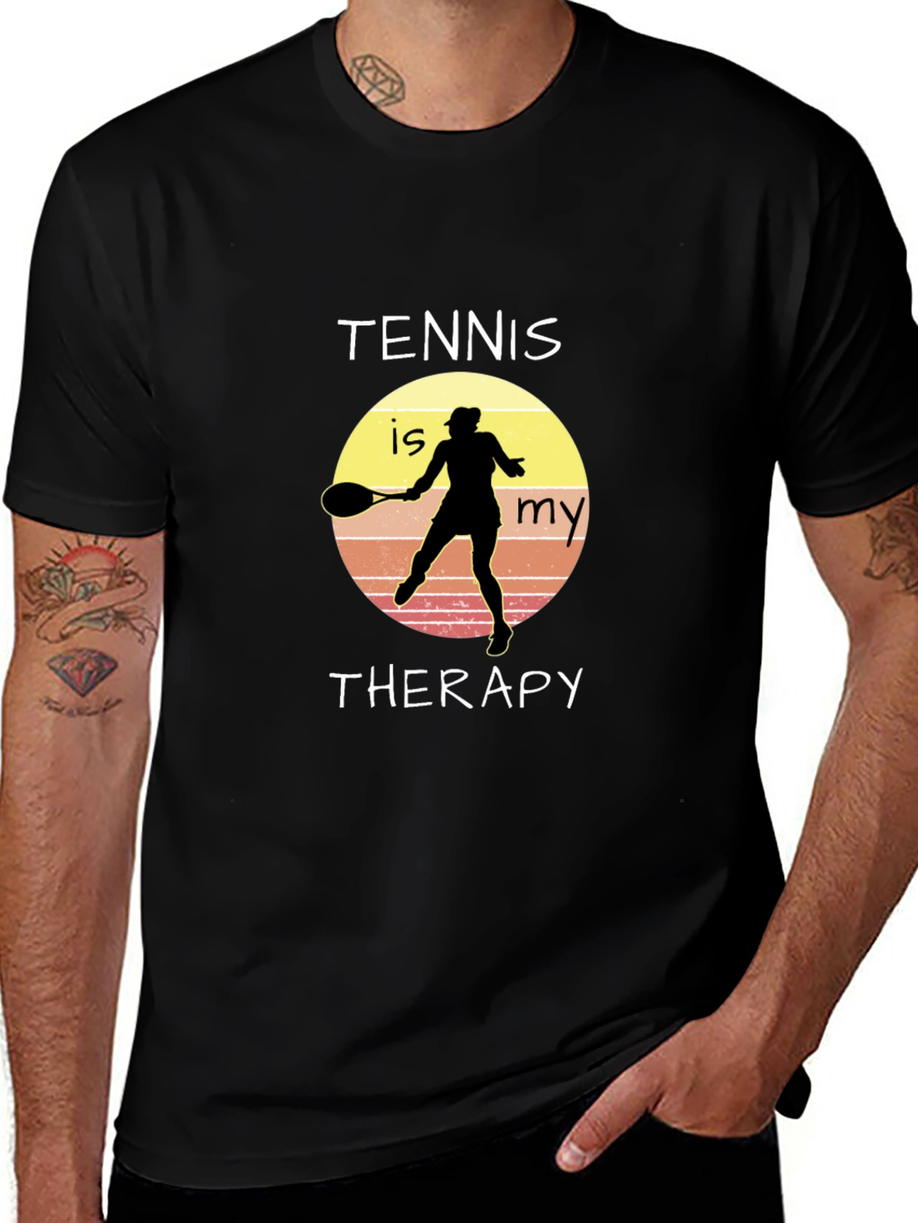 Tennis is My Therapy Graphic T-Shirt