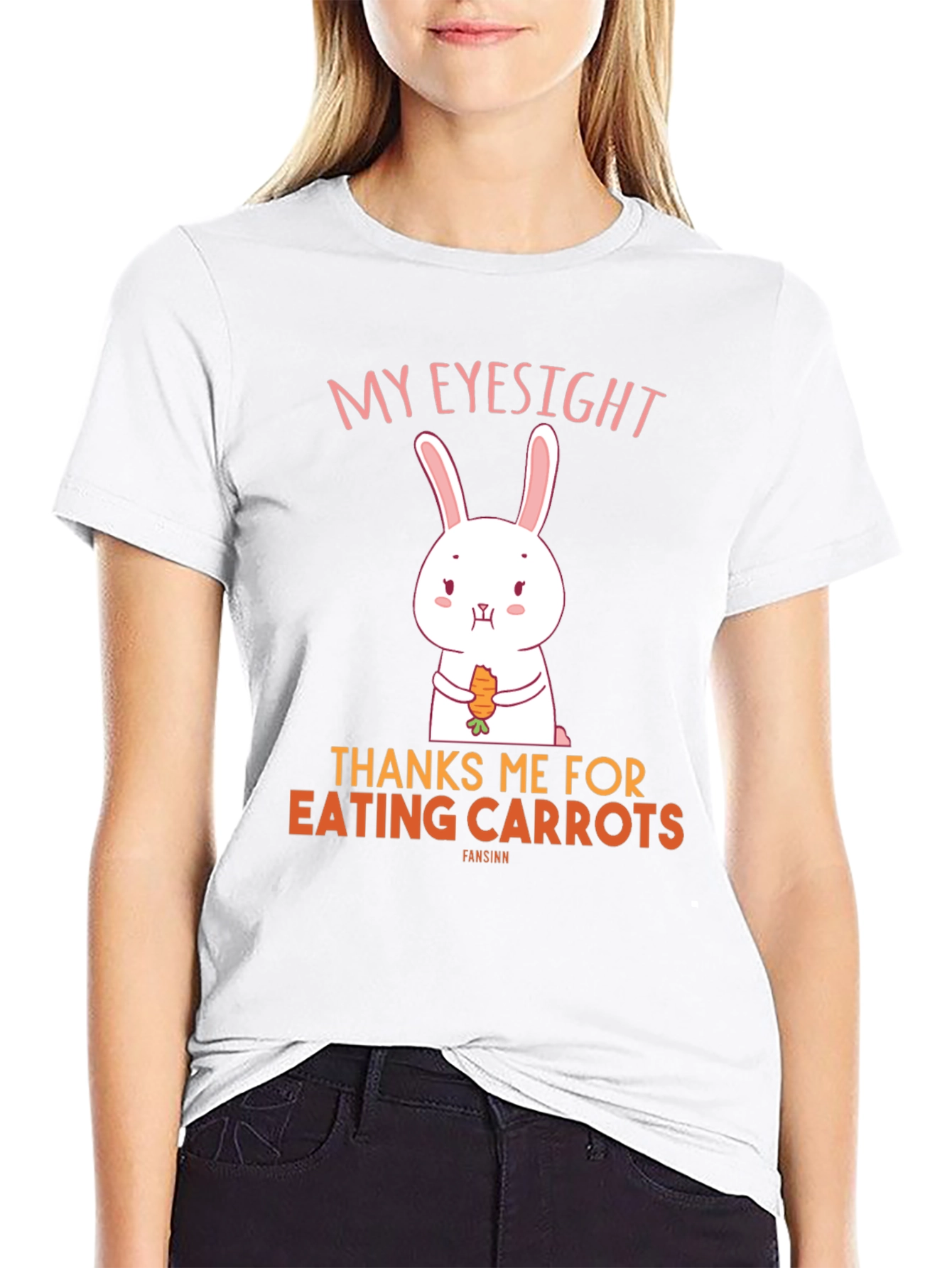 Funny Bunny Carrot Eyesight T-Shirt