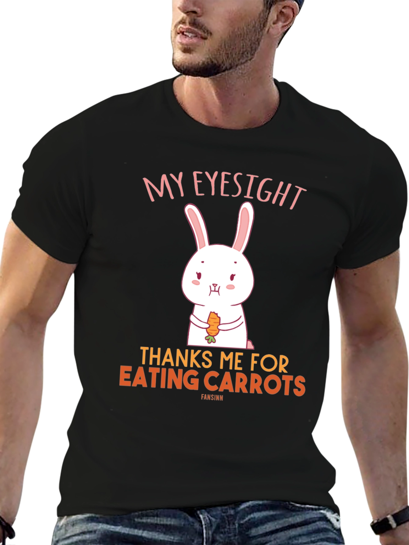 Funny Bunny Carrot Eyesight T-Shirt