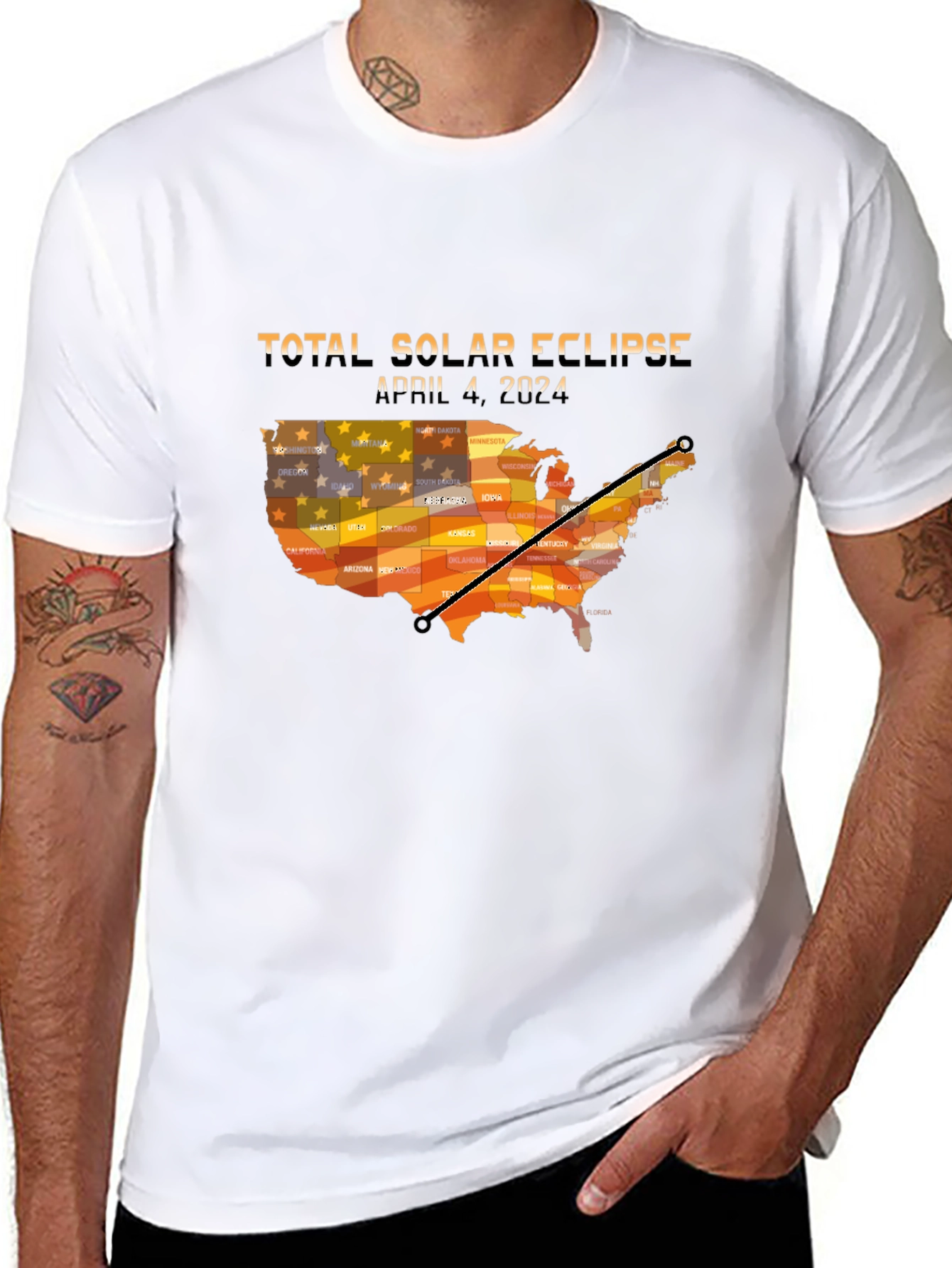 Total Solar Eclipse April 8 2024 USA T-Shirt