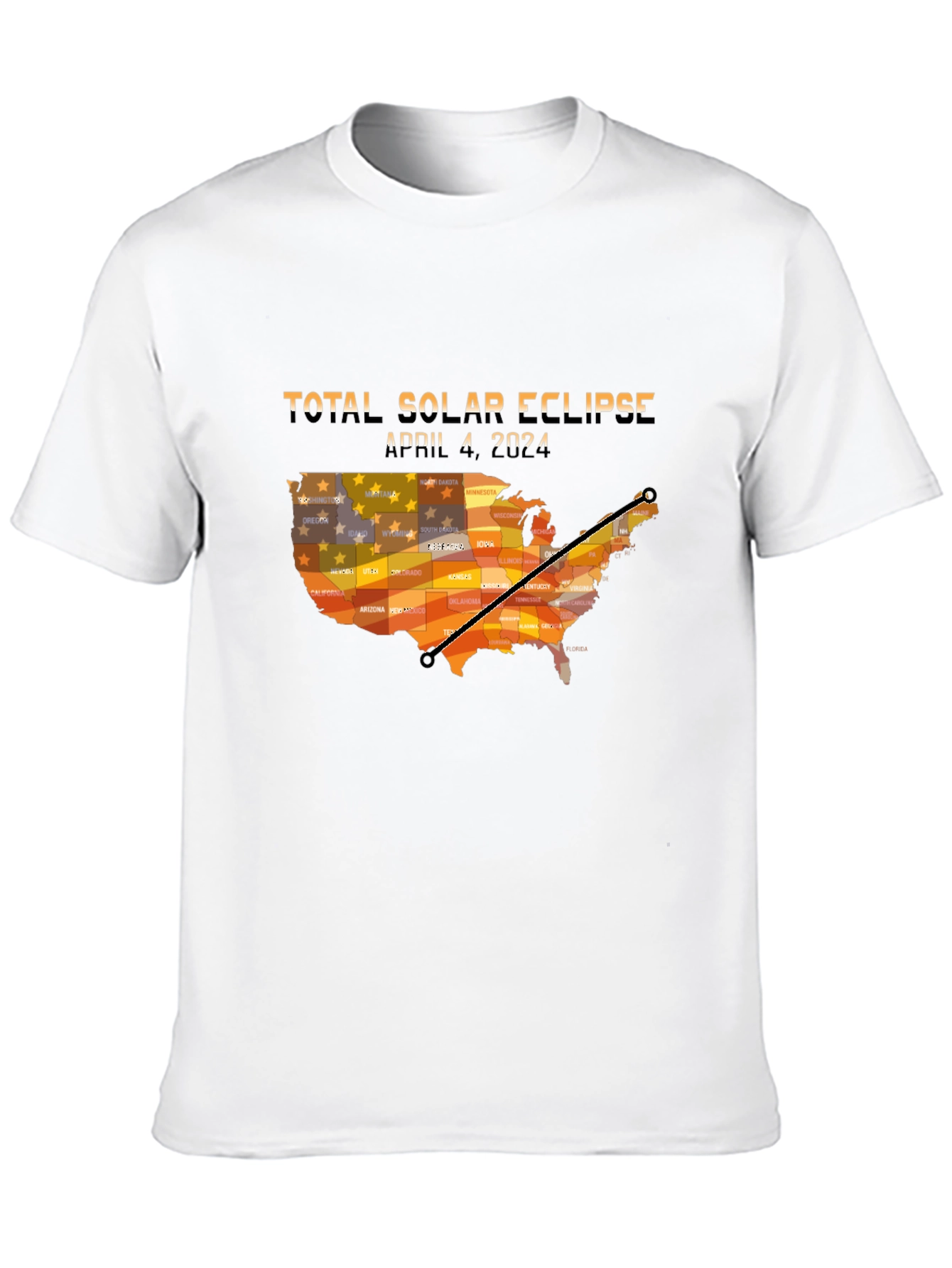 Total Solar Eclipse April 8 2024 USA T-Shirt