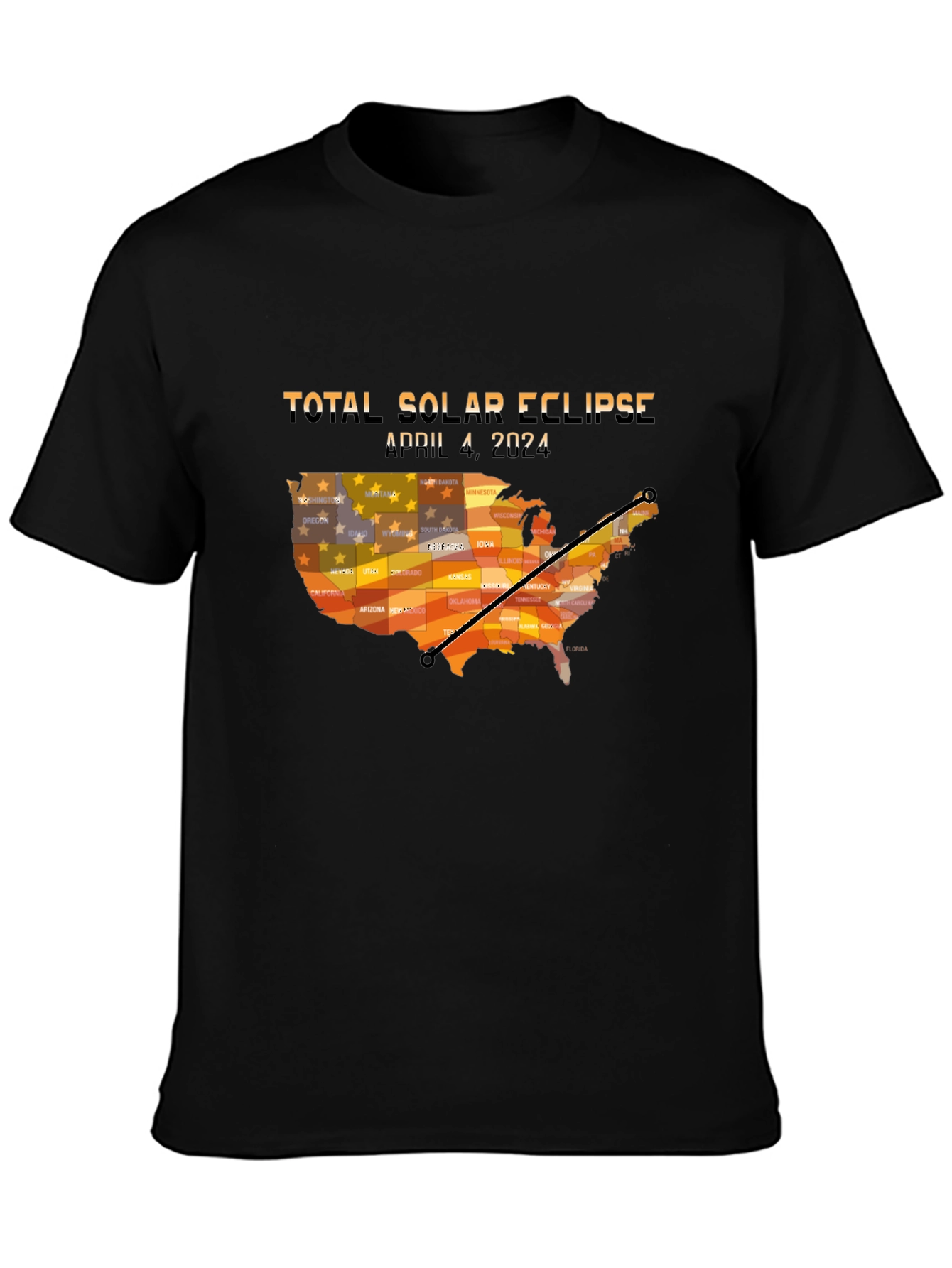 Total Solar Eclipse April 8 2024 USA T-Shirt